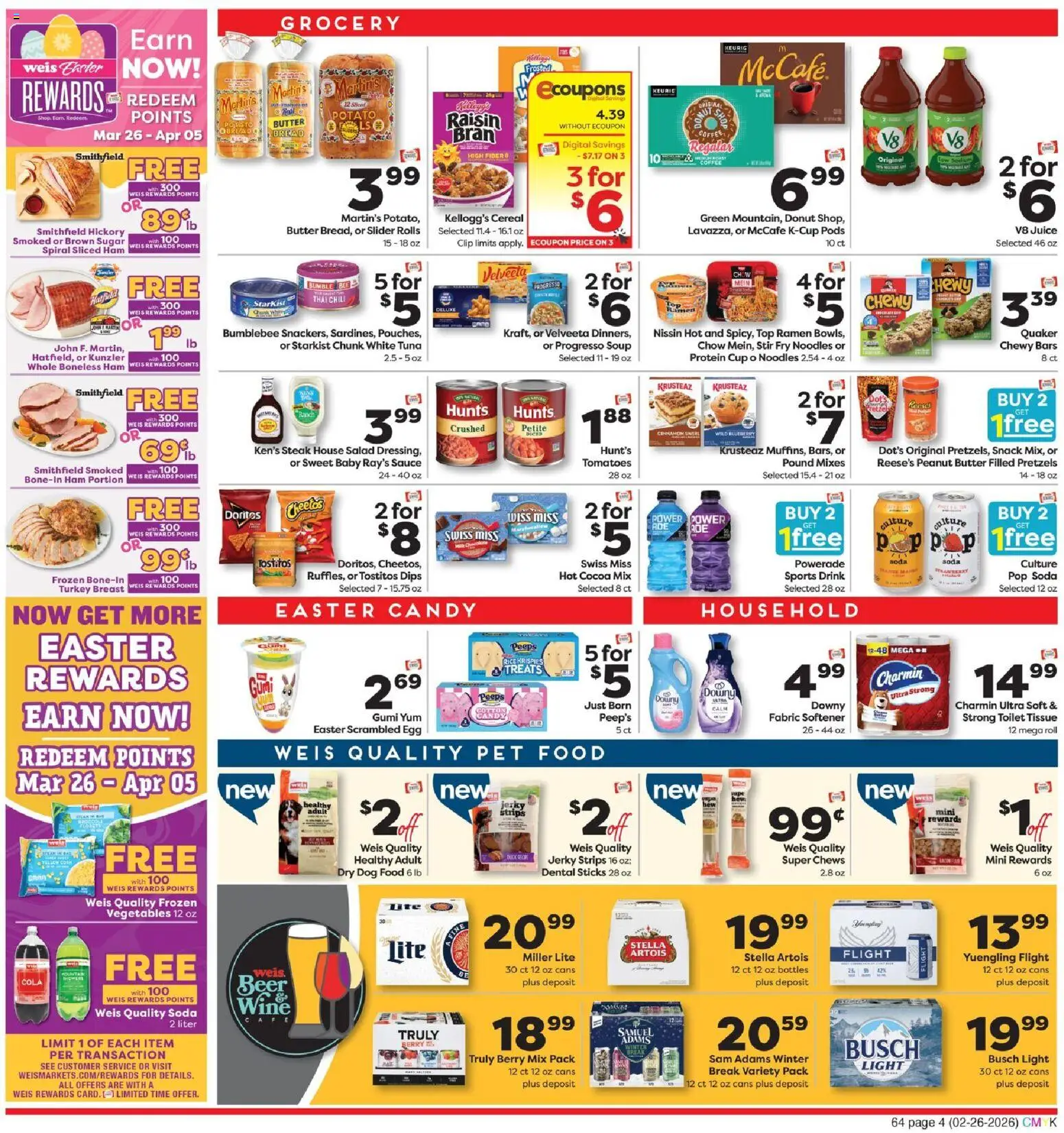 Weis Weekly Circular - NY - valid from 26.02.2026 | Page: 4 | Products: Clip, Wine, Tomatoes, Vegetables