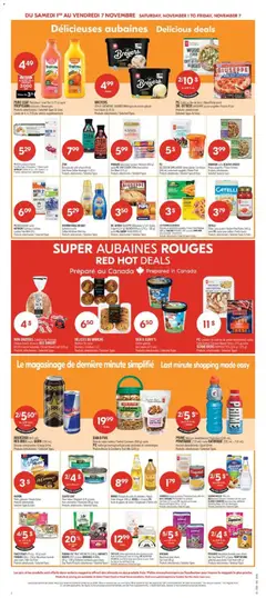 Preview of PURE LEAF The glacé/Iced Tea, (1.75 l) ou/or TROPICANA boissons/Beverages. Produits sélectionnés/Selected Types & Sizes. Limite de 4. 4,79 $ par article supplémentaire from shop Pharmaprix valid from 01.11.2025 | Page: 6