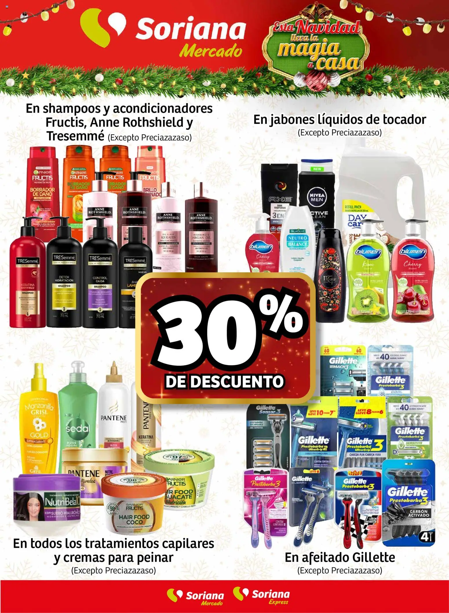Nuevas ofertas de Soriana válidas en toda la República Mexicana desde el 04.12.2025. ¡Encuentra las mejores ofertas en Soriana - Fin de Semana Mercado: Saltillo y Torreón! | Página: 4 | Productos: Huevo, Brillo, Baño