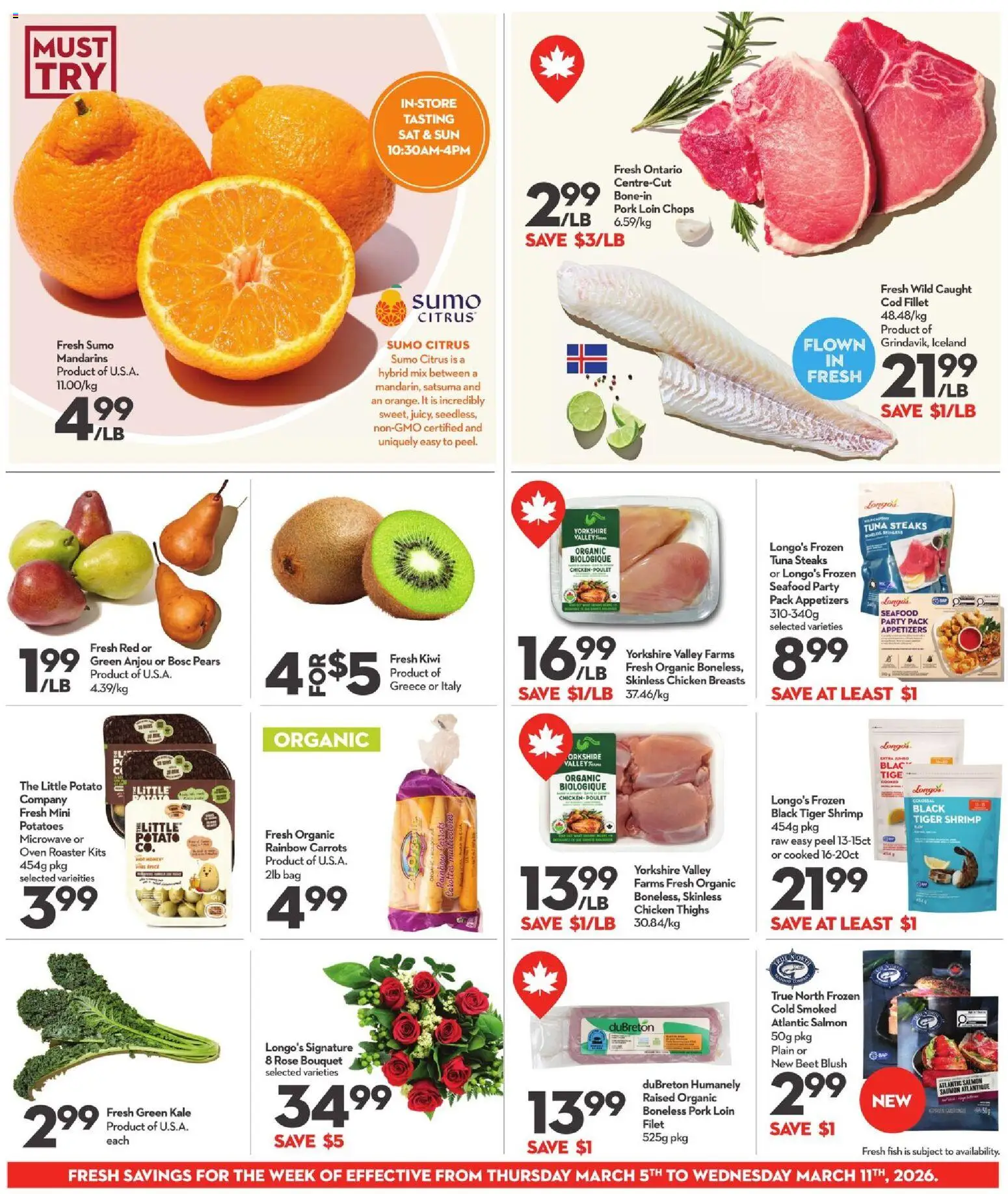 Longo's flyer valid from 05.03.2026 | Page: 5 | Products: Potatoes, Bag, Oven, Blush