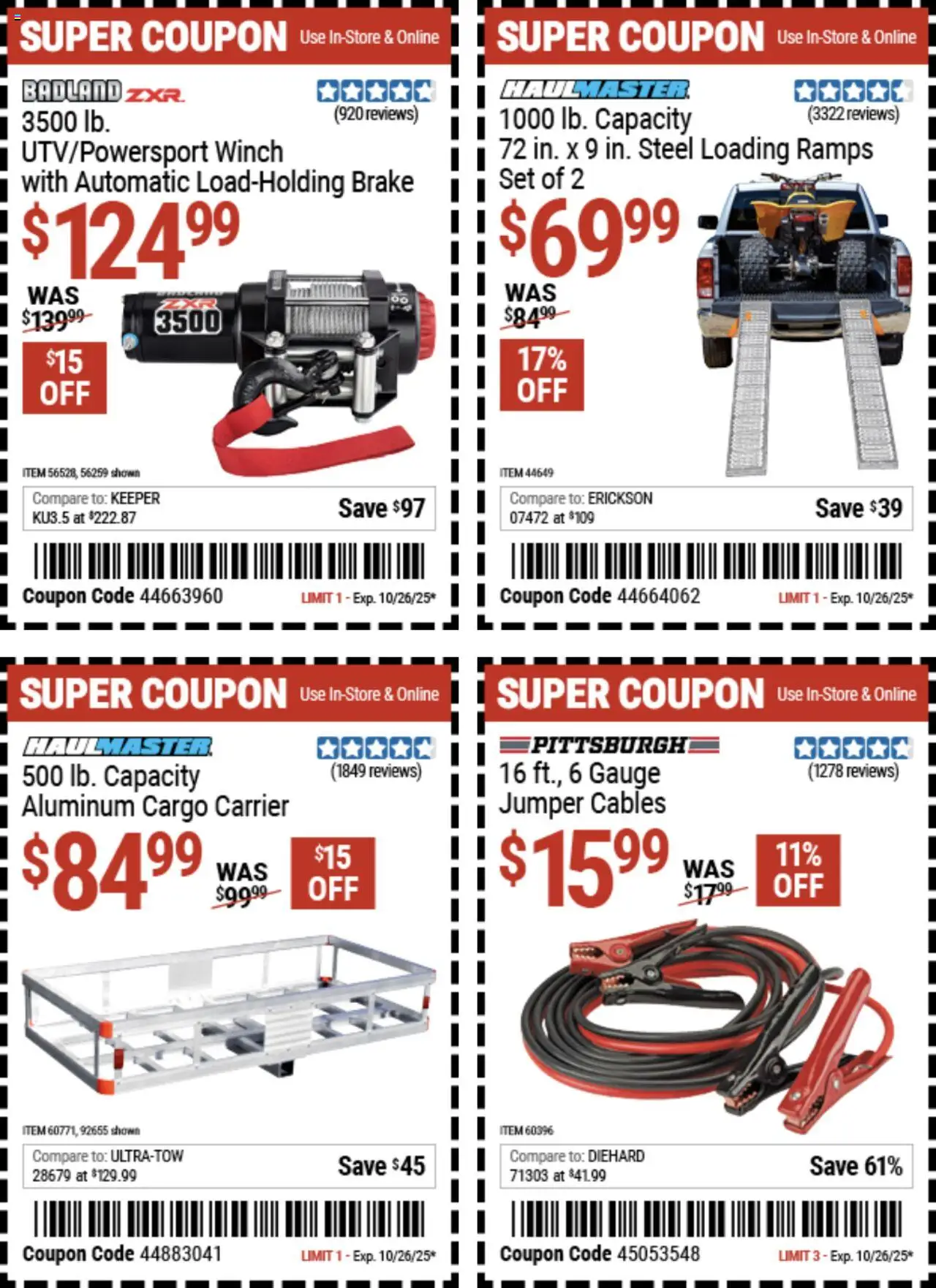 Harbor Freight Coupon Deals - valid from 13.10.2025 | Page: 3