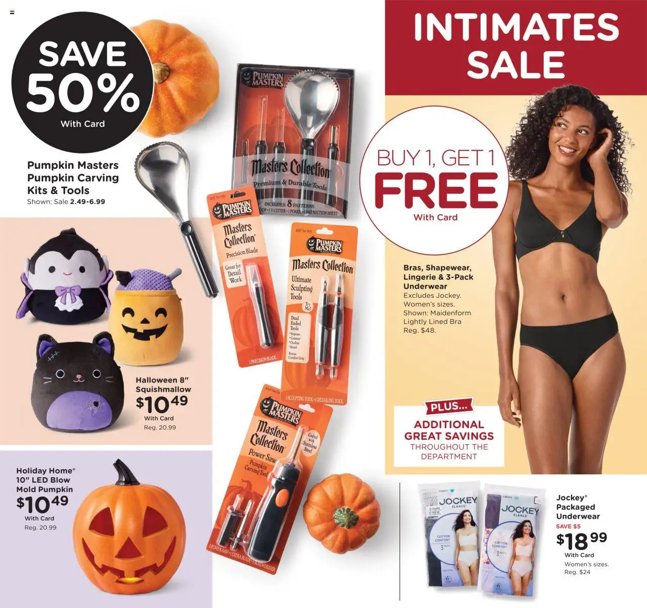 Fred Meyer Weekly Ad - valid from 22.10.2025 | Page: 4 | Products: Saw, Underwear, Bra, Sheet