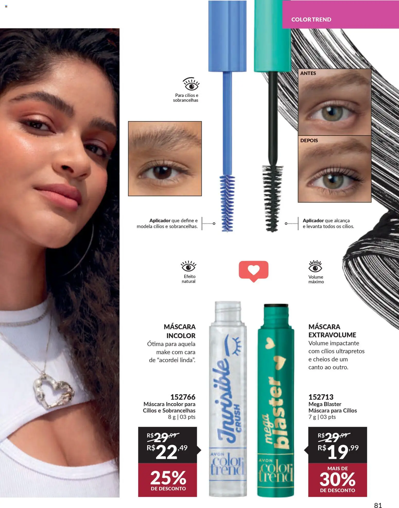 Avon Folheto - válido de 18.02.2026 | Página: 81 | Produtos: Cará, Máscara para cílios