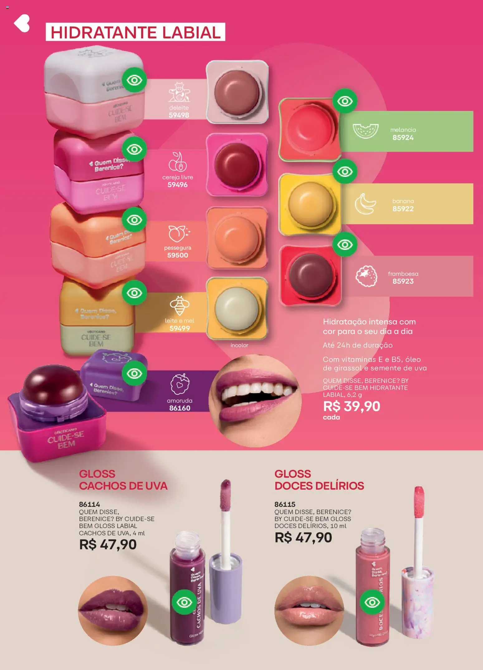 O Boticário Folheto - válido de 02.03.2026 | Página: 127 | Produtos: Cereja, Leite, Doces, Óleo de girassol