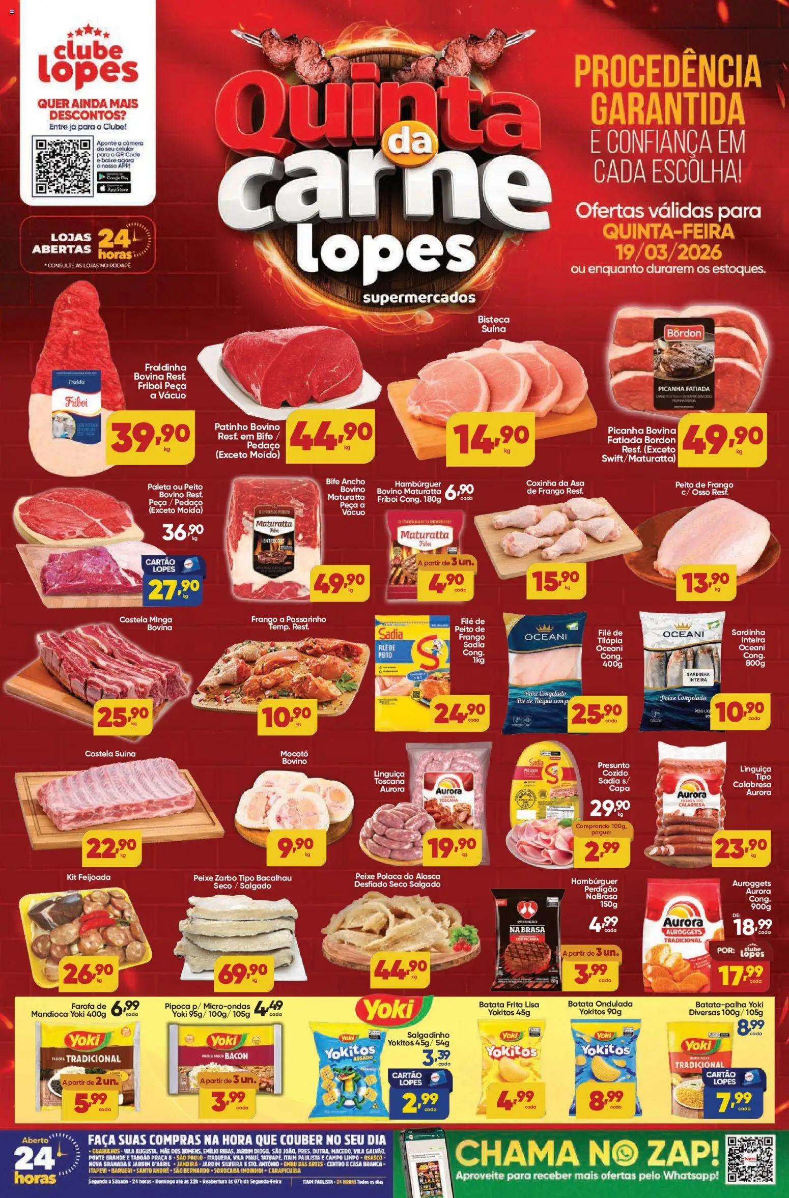 Lopes Supermercados Folheto - válido de 19.03.2026 | Página: 1 | Produtos: Celular, Fraldinha, Sardinha, Batata frita