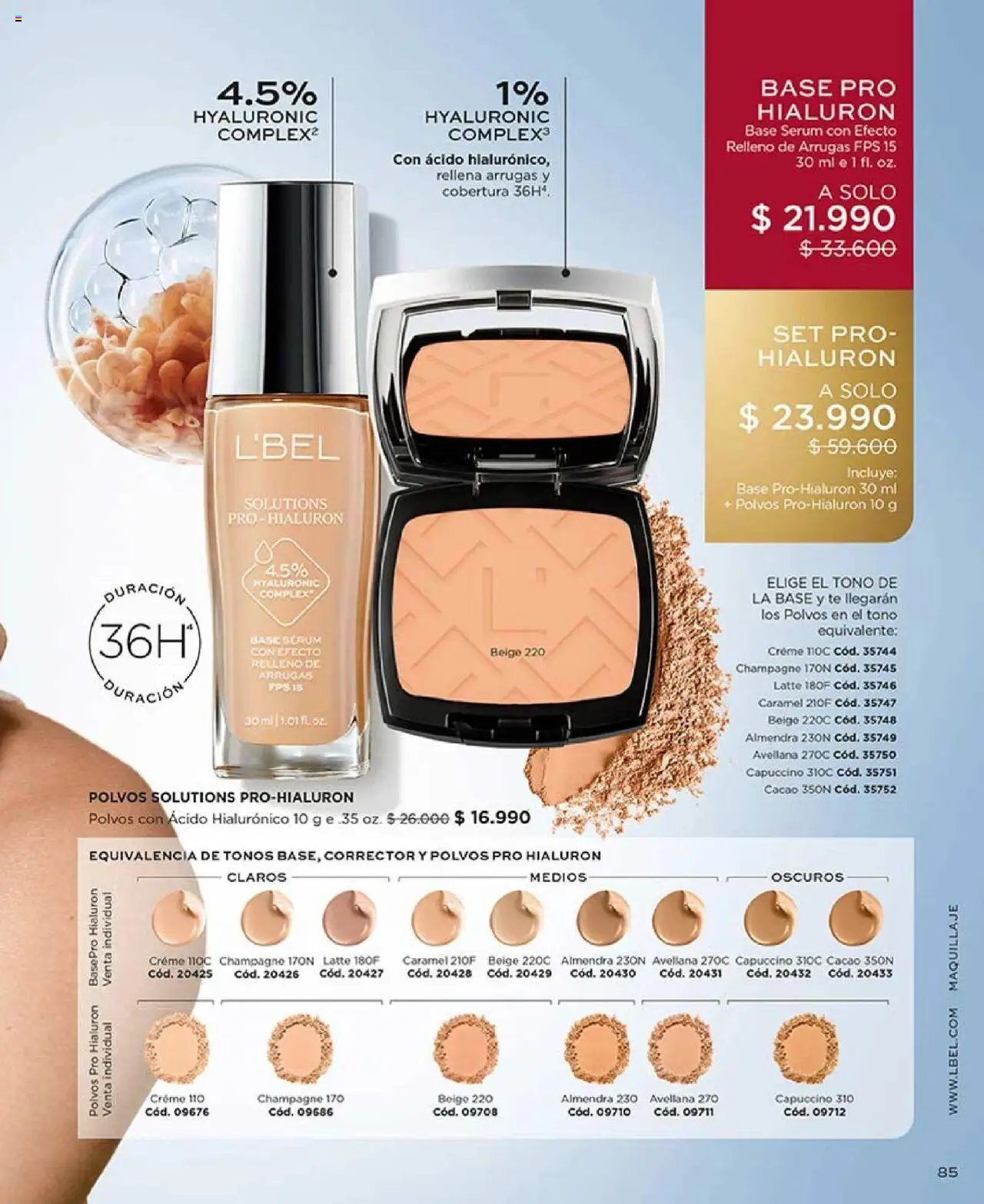Catálogo L'Bel Campaña 17 │ válido desde el 14.10.2025 | Página: 85 | Productos: Almendra, Maquillaje, Corrector, Té