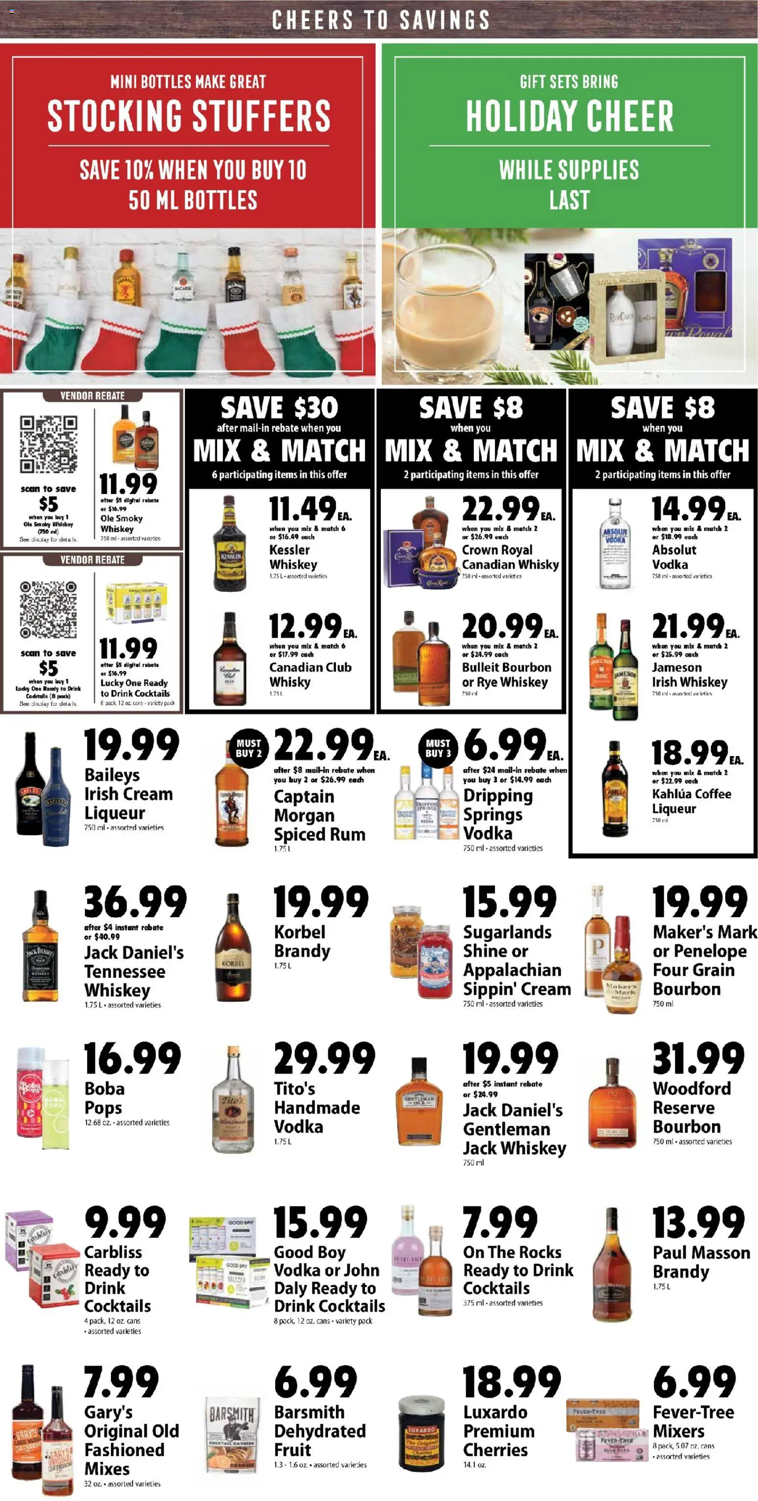 Festival Foods Weekly Ad - valid from 17.12.2025 | Page: 6 | Products: Cherries, Bourbon, Cream, Vodka