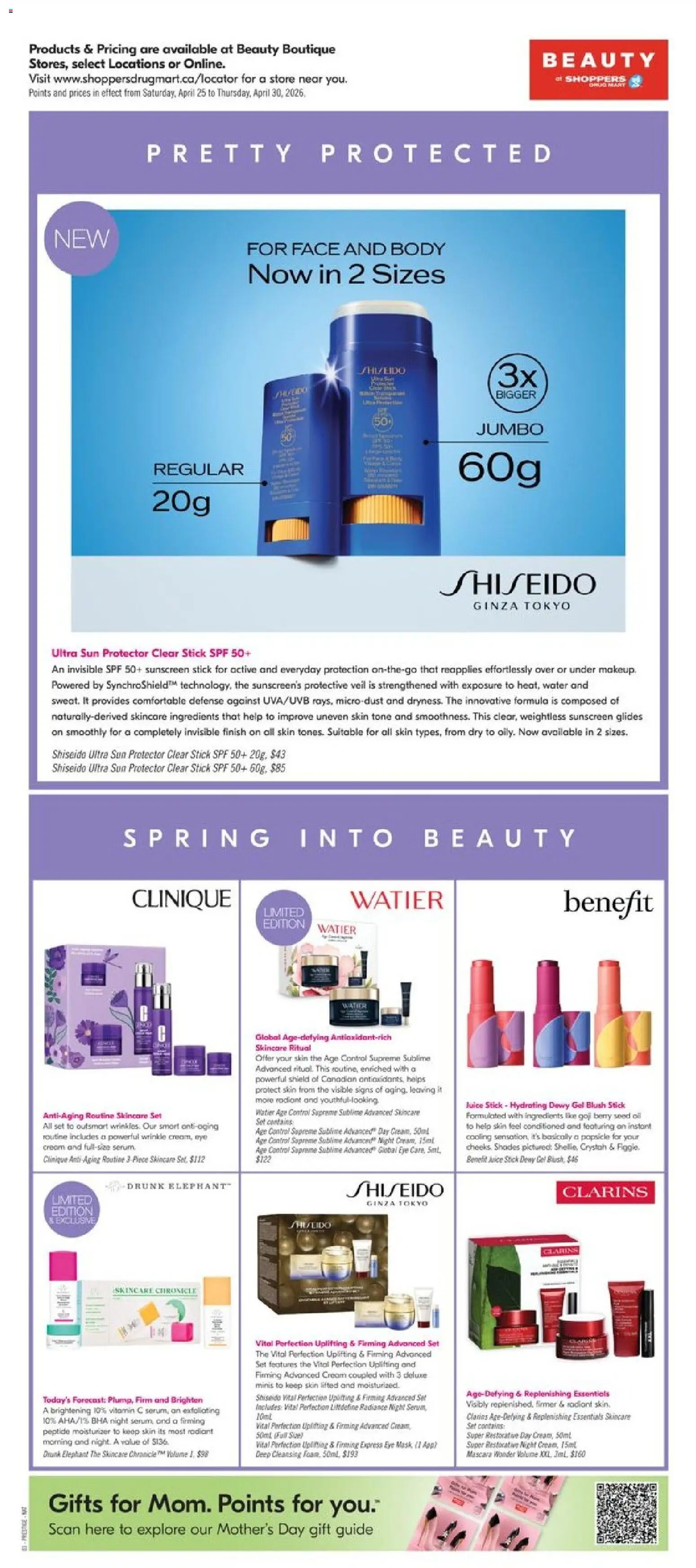 Shoppers flyer valid from 24.04.2026 | Page: 11 | Products: Cream, Mascara, Sunscreen, Oil
