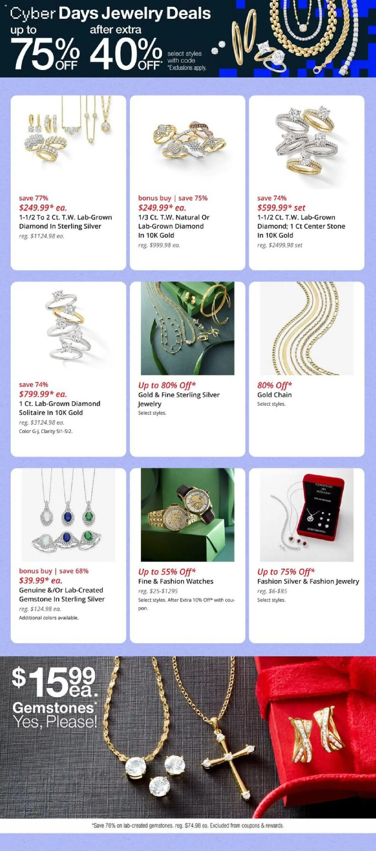 JCPenney Cyber Sale - valid from 30.11.2025 | Page: 4 | Products: Watches