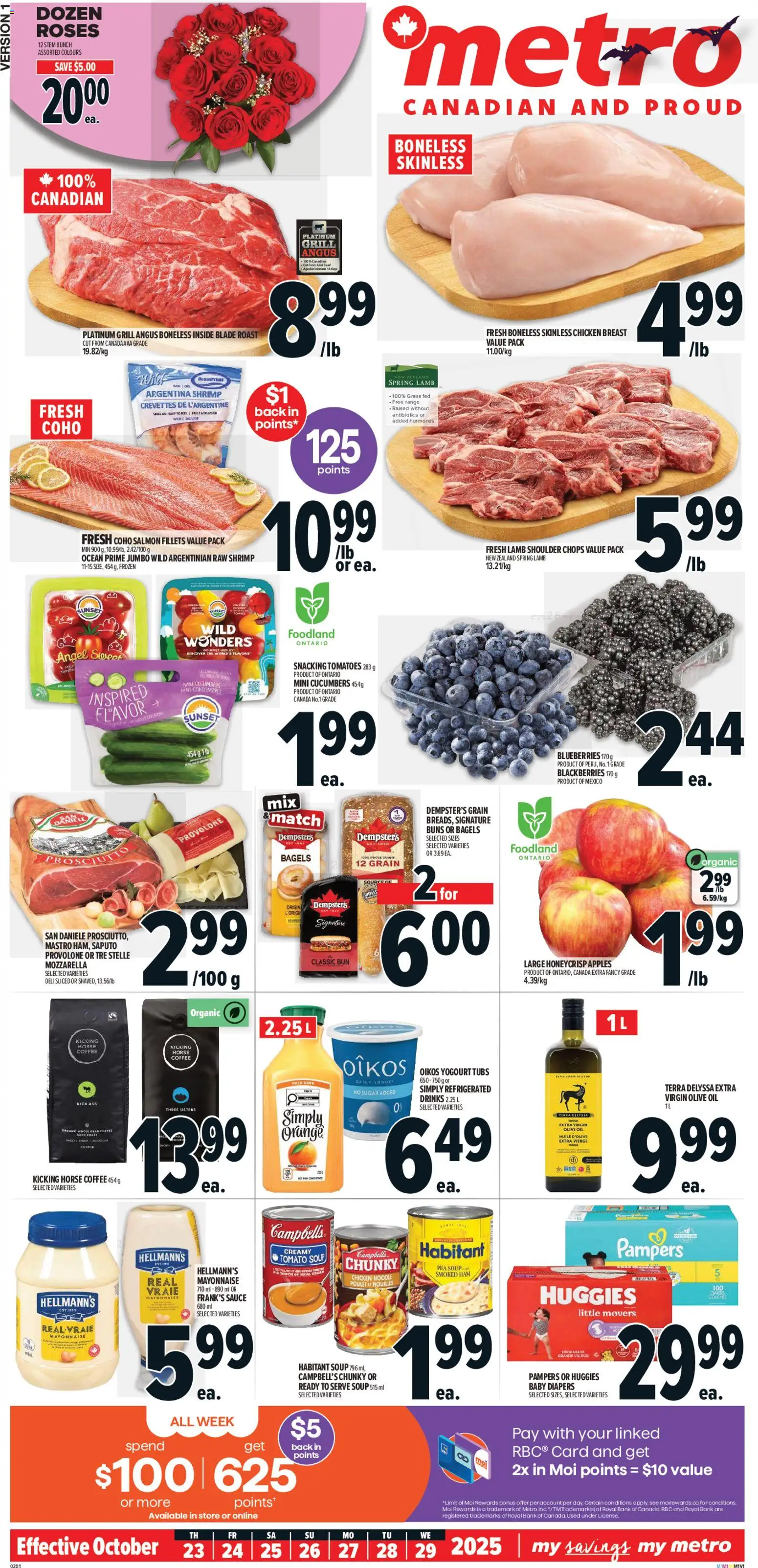 Metro flyer valid from 23.10.2025 | Page: 2 | Products: Cucumbers, Grill, Yogurt, Chicken