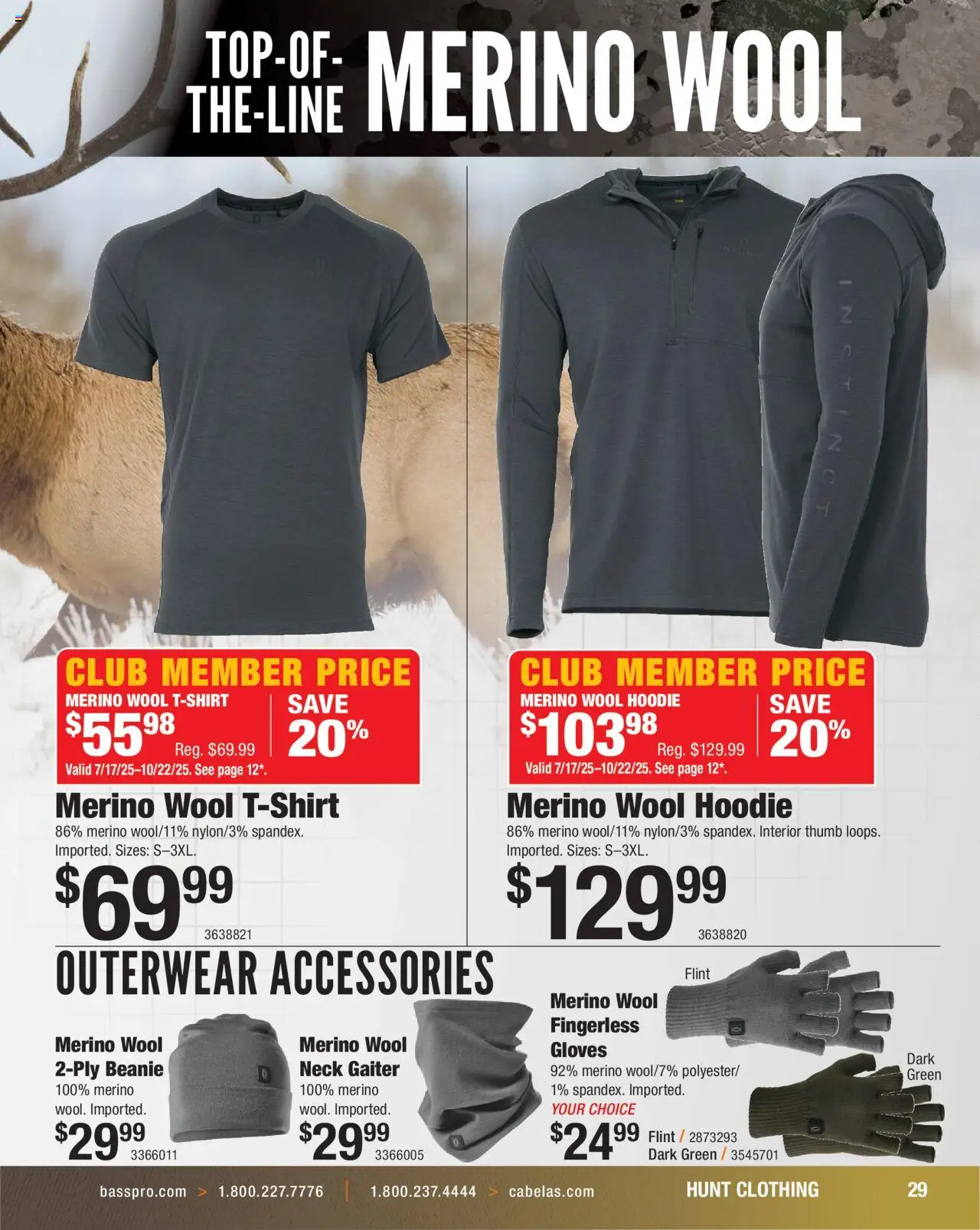 Cabela's Hunting Master 25 - valid from 11.08.2025 | Page: 29 | Products: Hoodie, Gloves