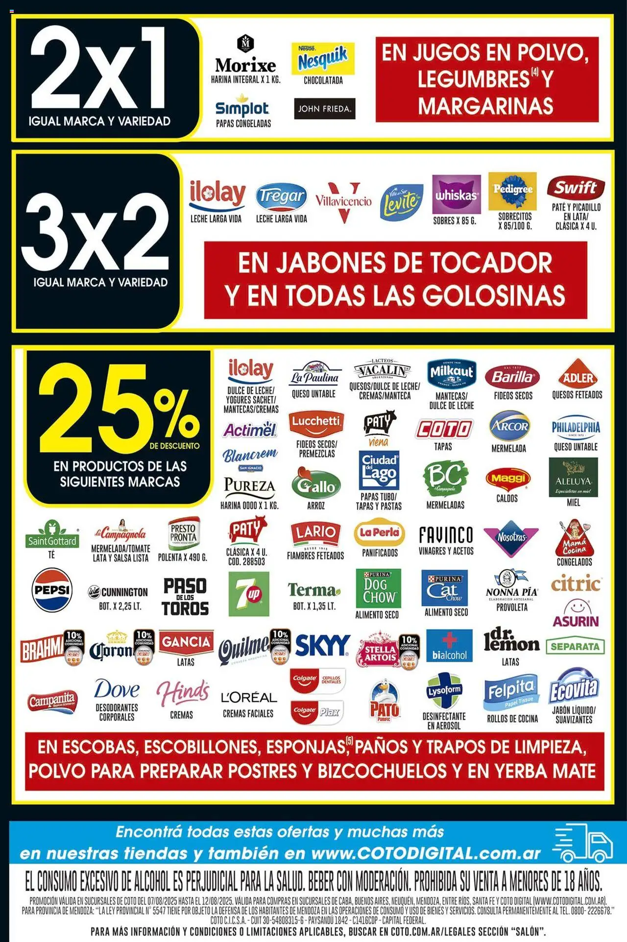 Coto promos │ válido desde el 07.08.2025 | Página: 2 | Productos: Mate, Polvo, Queso, Mermelada