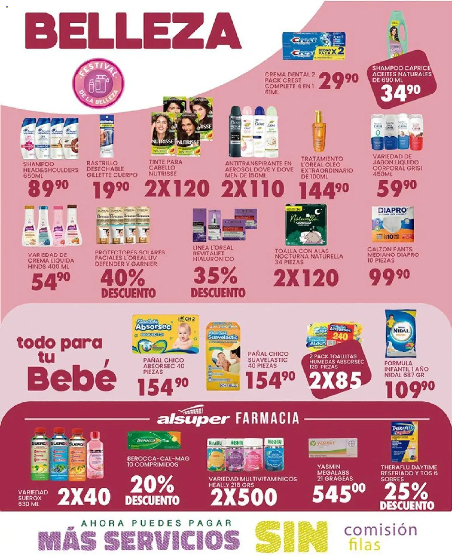 Nuevas ofertas de Alsuper válidas en toda la República Mexicana desde el 10.03.2026. ¡Encuentra las mejores ofertas en Alsuper folleto Saltillo! | Página: 4 | Productos: Jabón líquido, Rastrillo, Toalla, Jabón