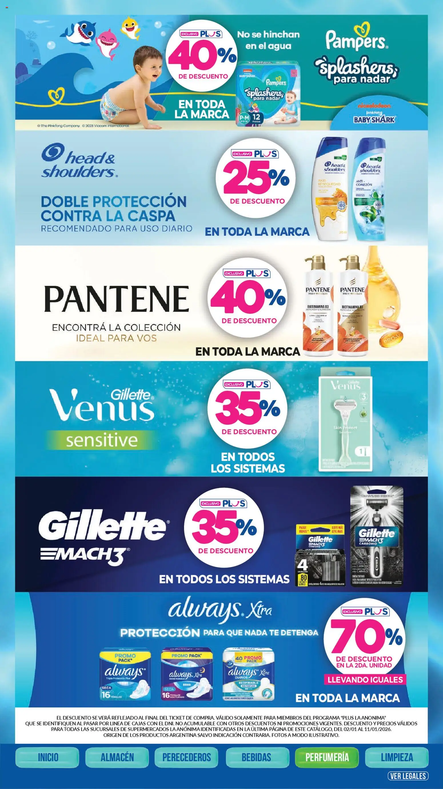 La Anonima - catalogos │ válido desde el 02.01.2026 | Página: 35 | Productos: Toallas, Perfume, Agua, Té