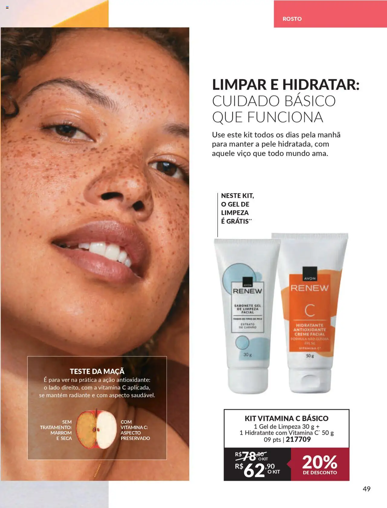 Avon Folheto - válido de 07.10.2025 | Página: 49 | Produtos: Gel de limpeza, Creme, Sabonete, Vitamina c