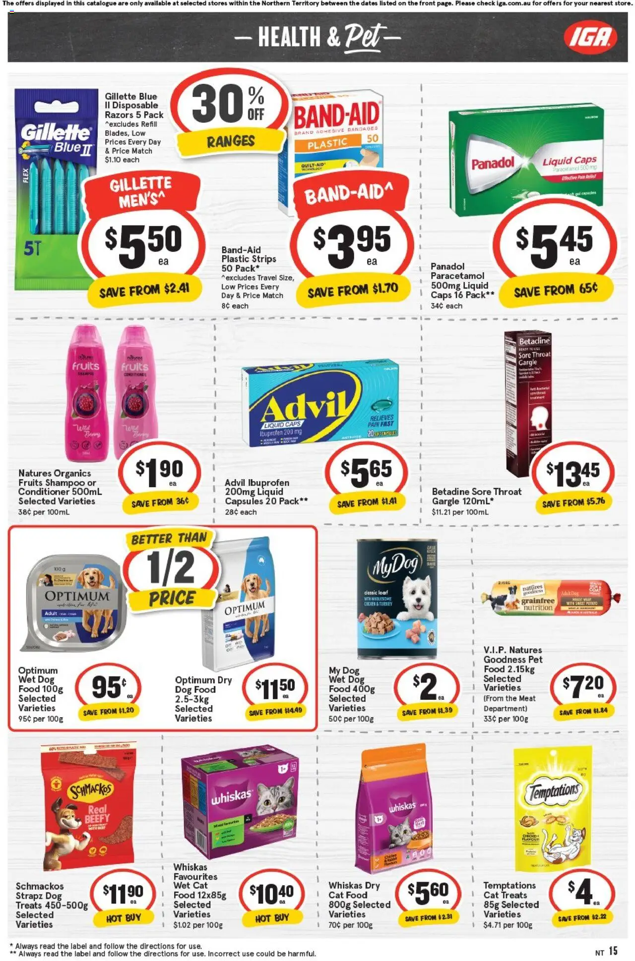 IGA catalogue - valid from 08.10.2025 | Page: 15 | Products: Shampoo, Dog food, Fruits, Turkey