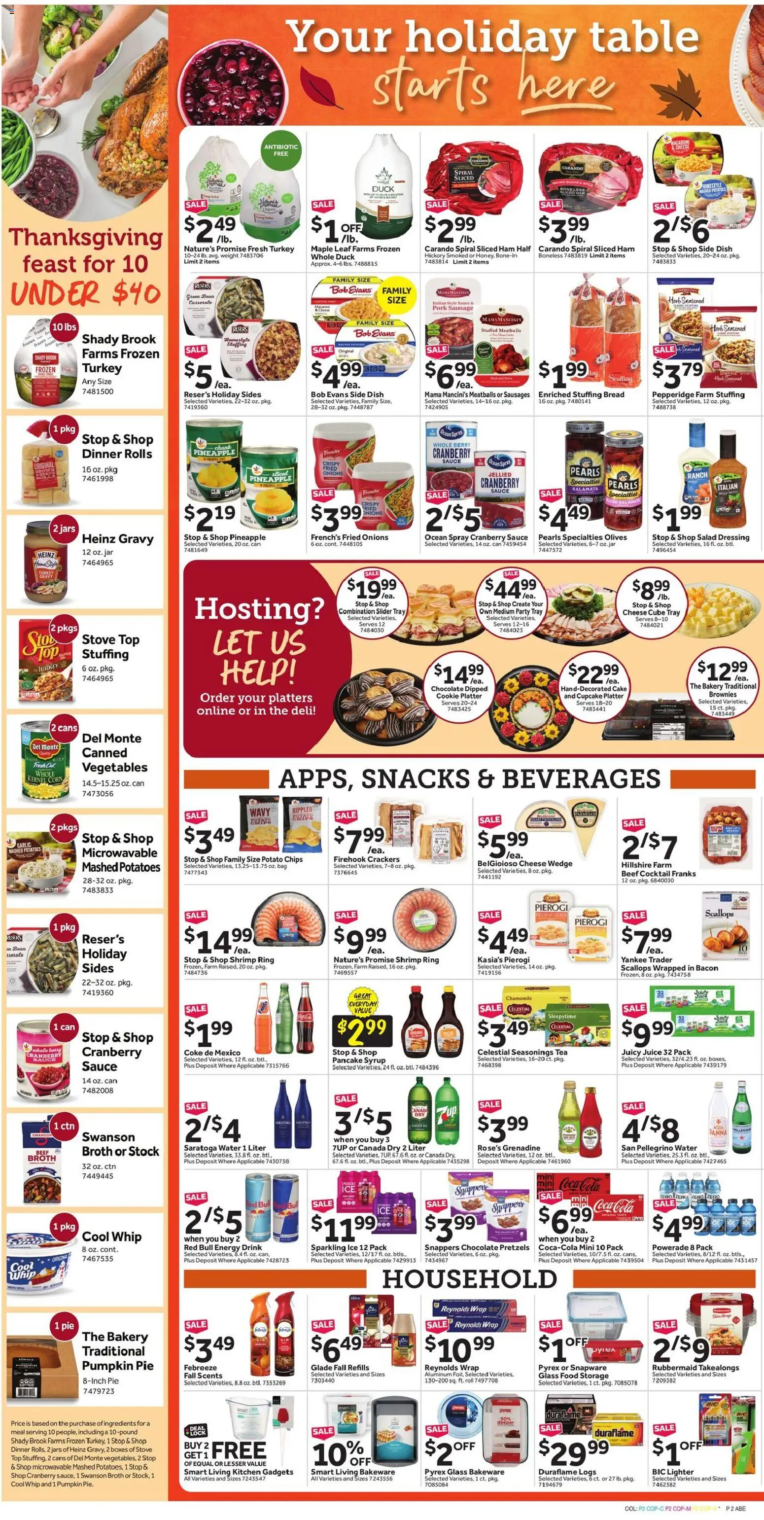 Stop & Shop Weekly Ad - valid from 14.11.2025 | Page: 4 | Products: Beef, Pineapple, Potatoes, Sugar