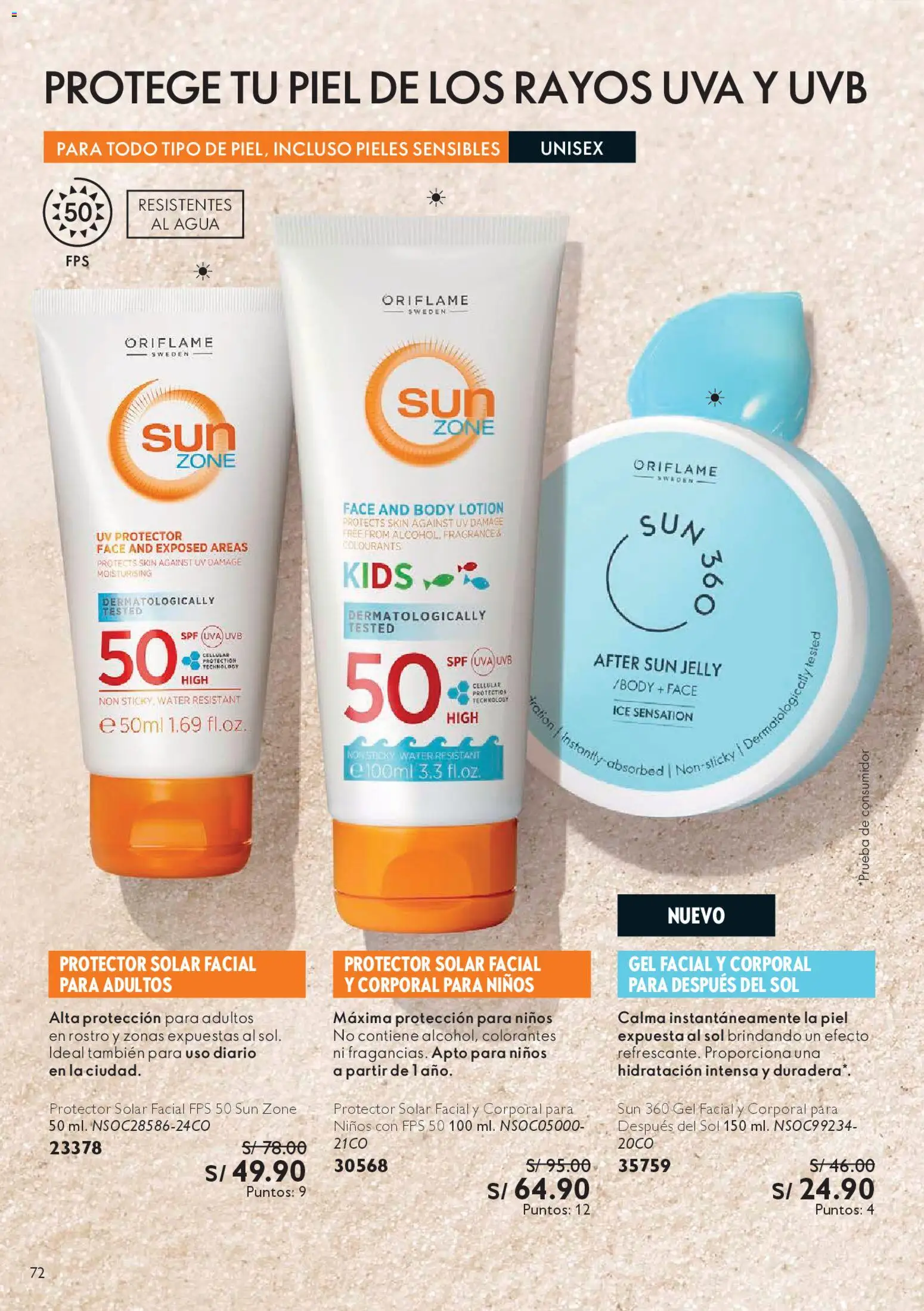 Catálogo Oriflame válido desde 18.04.2026 | Página: 72 | Productos: Protector solar