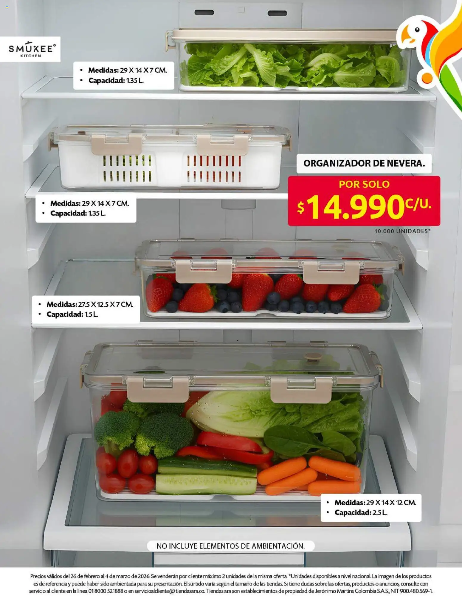 Ara revista - valida desde el 26.02.2026 | Página: 18 | Productos: Sobre, Organizador