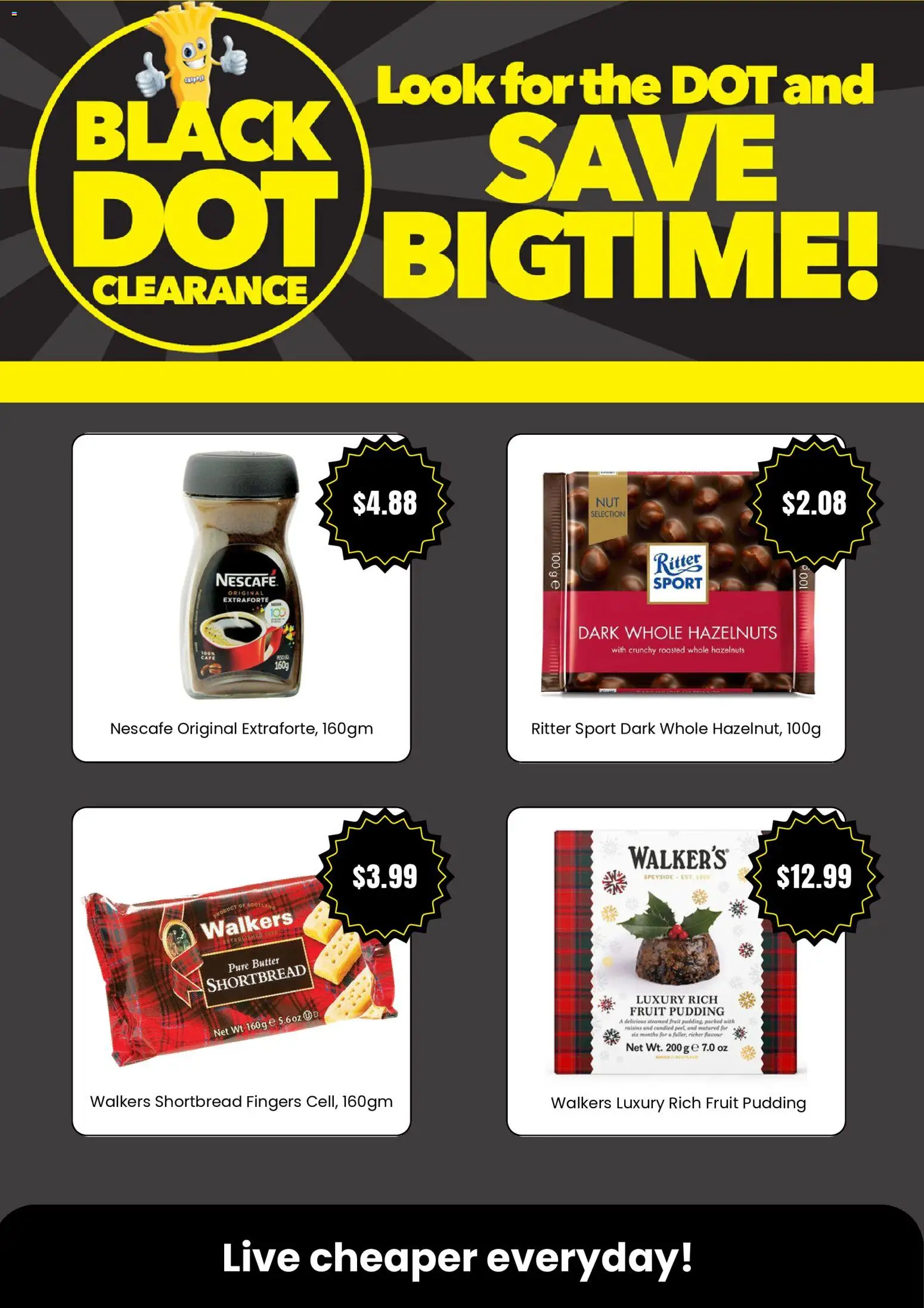 Cheap as Chips catalogue - valid from 23.04.2026 | Page: 2 | Products: Butter, Pudding, Raisins, Nescafe