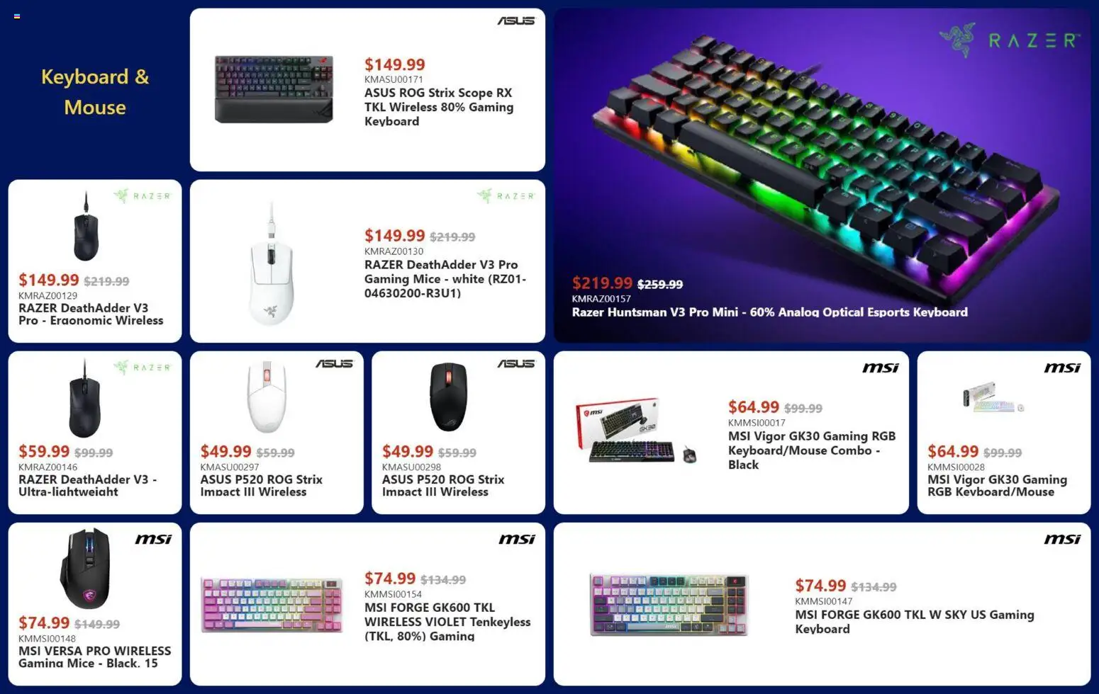 Canada Computers flyer valid from 14.11.2025 | Page: 8 | Products: Mouse, Keyboard