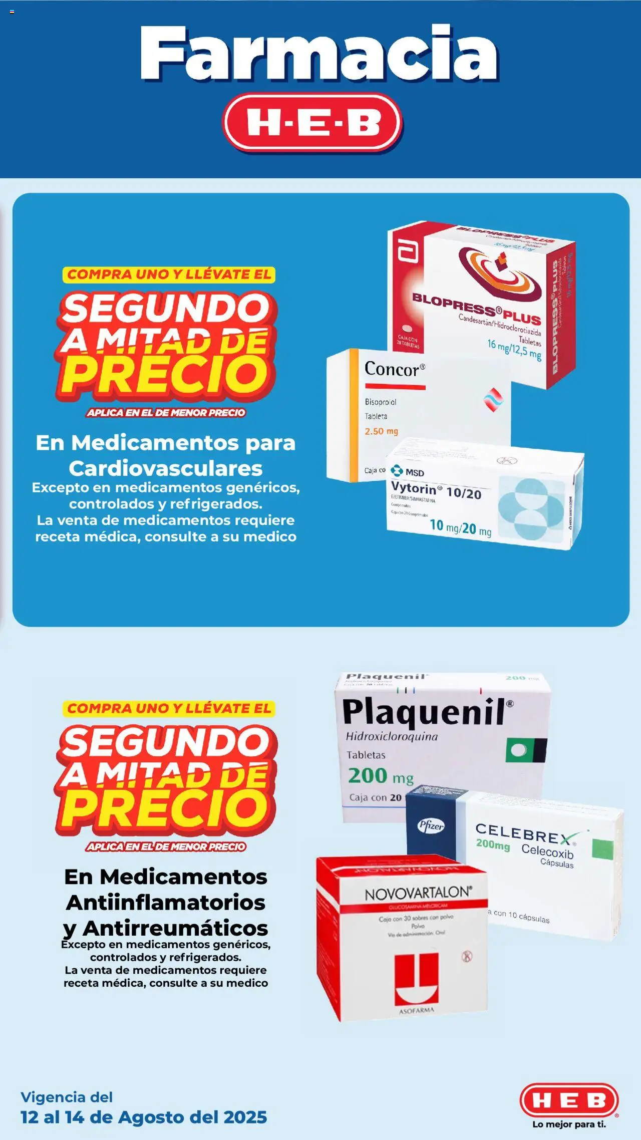 Nuevas ofertas de H-E-B válidas en toda la República Mexicana desde el 12.08.2025. ¡Encuentra las mejores ofertas en H-E-B - Folleto! | Página: 13 | Productos: Caja, Polvo, Tableta