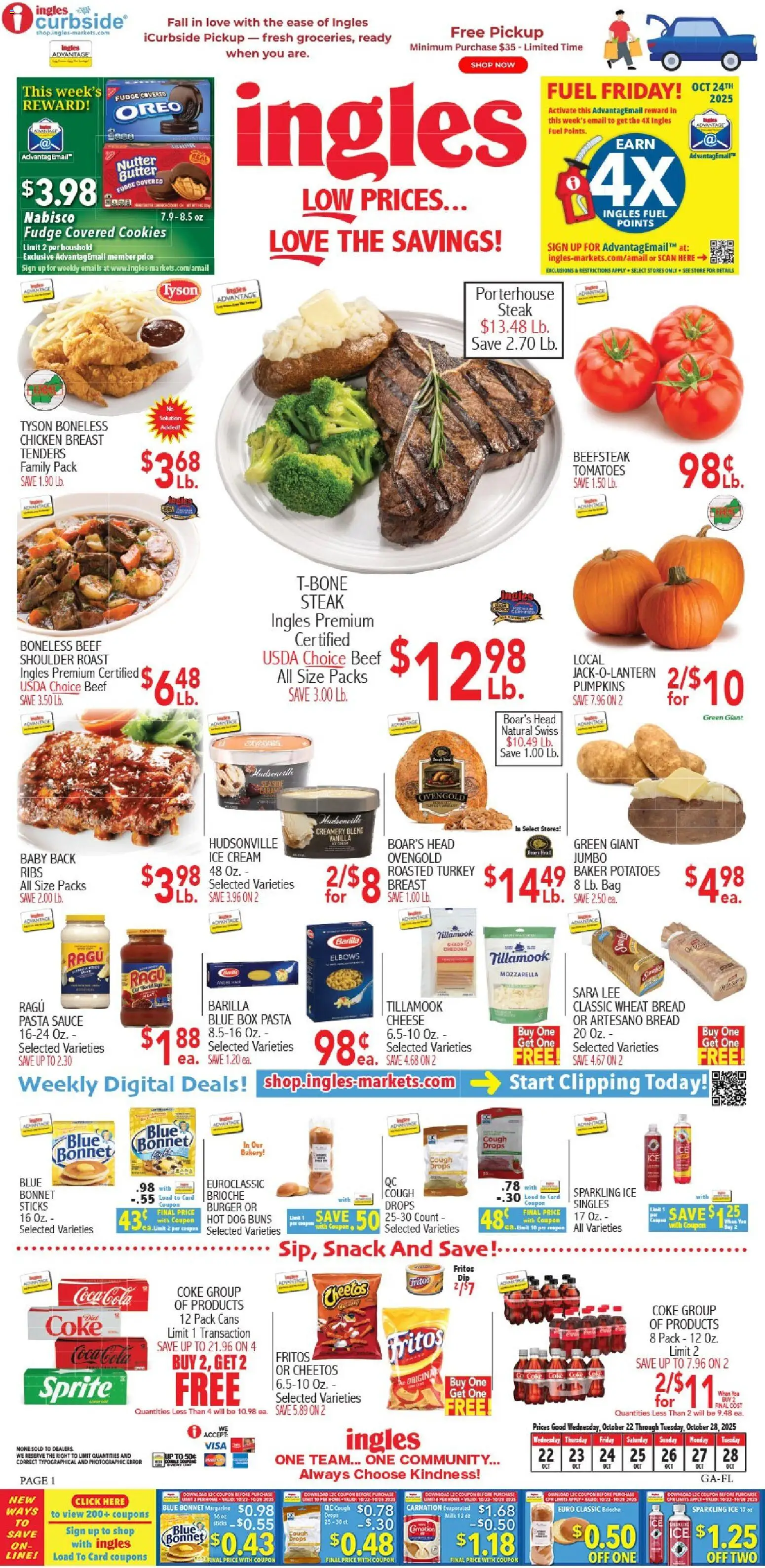 Ingles Weekly Ad - valid from 22.10.2025 | Page: 9 | Products: Box, Bread, Potatoes, Bag