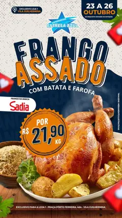 Estrela Azul - Ofertas Frango Assado - Pré-Visualização do folheto da loja Estrela Azul, válido de 23.10.2025
