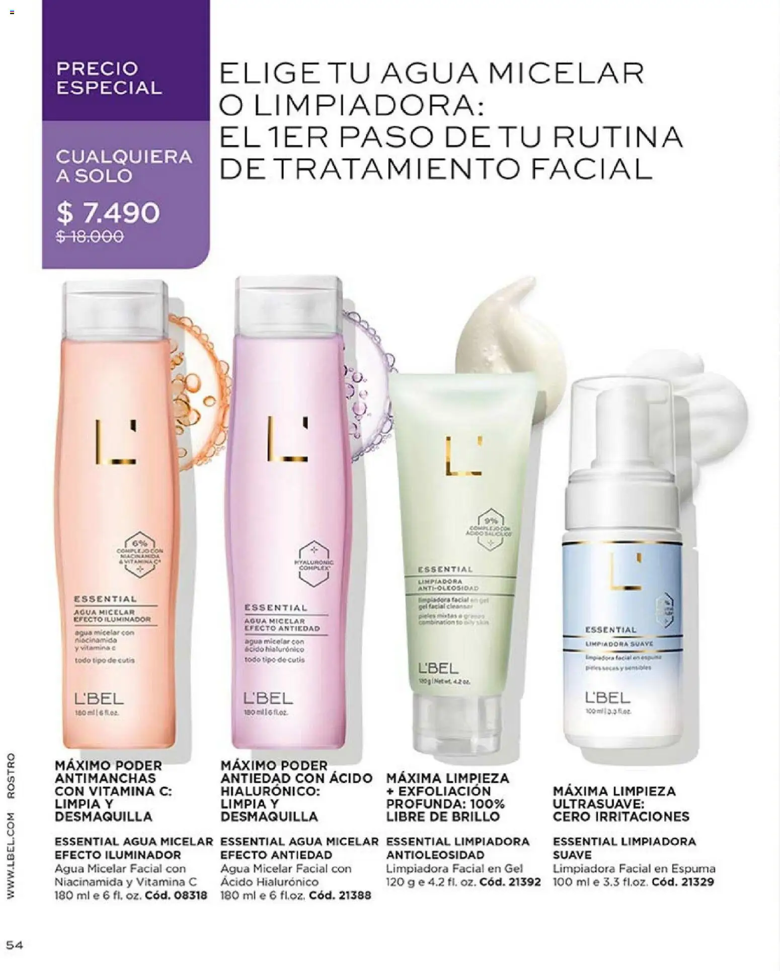 Catálogo L'Bel Campaña2x │ válido desde el 16.01.2026 | Página: 54 | Productos: Brillo, Agua, Espuma, Iluminador
