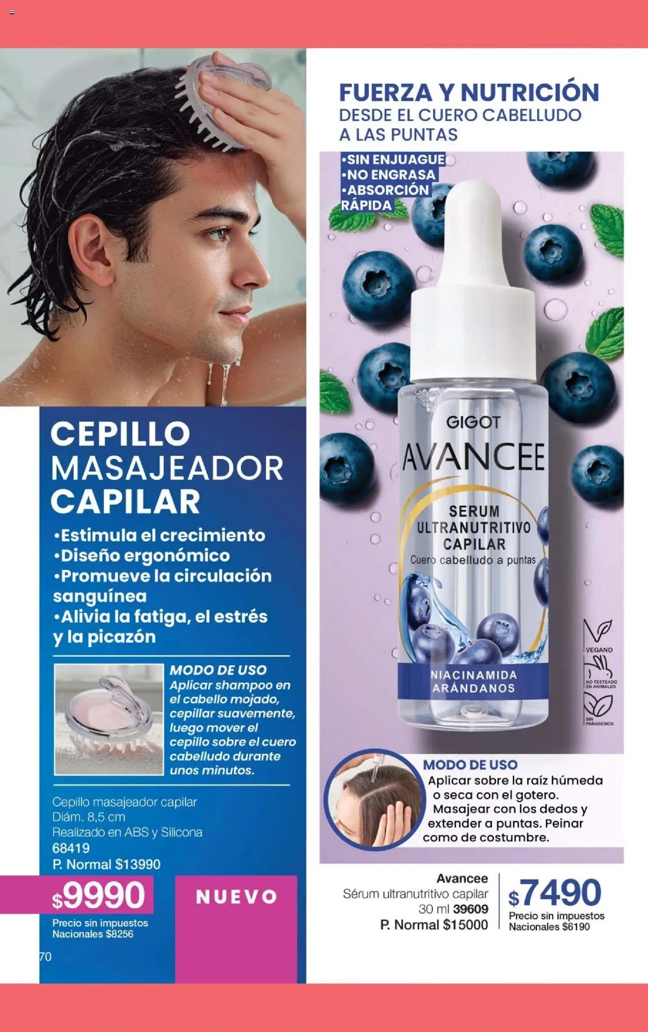 Gigot catálogo │ válido desde el 01.10.2025 | Página: 96 | Productos: Cepillo, Serum, Shampoo, Arándanos