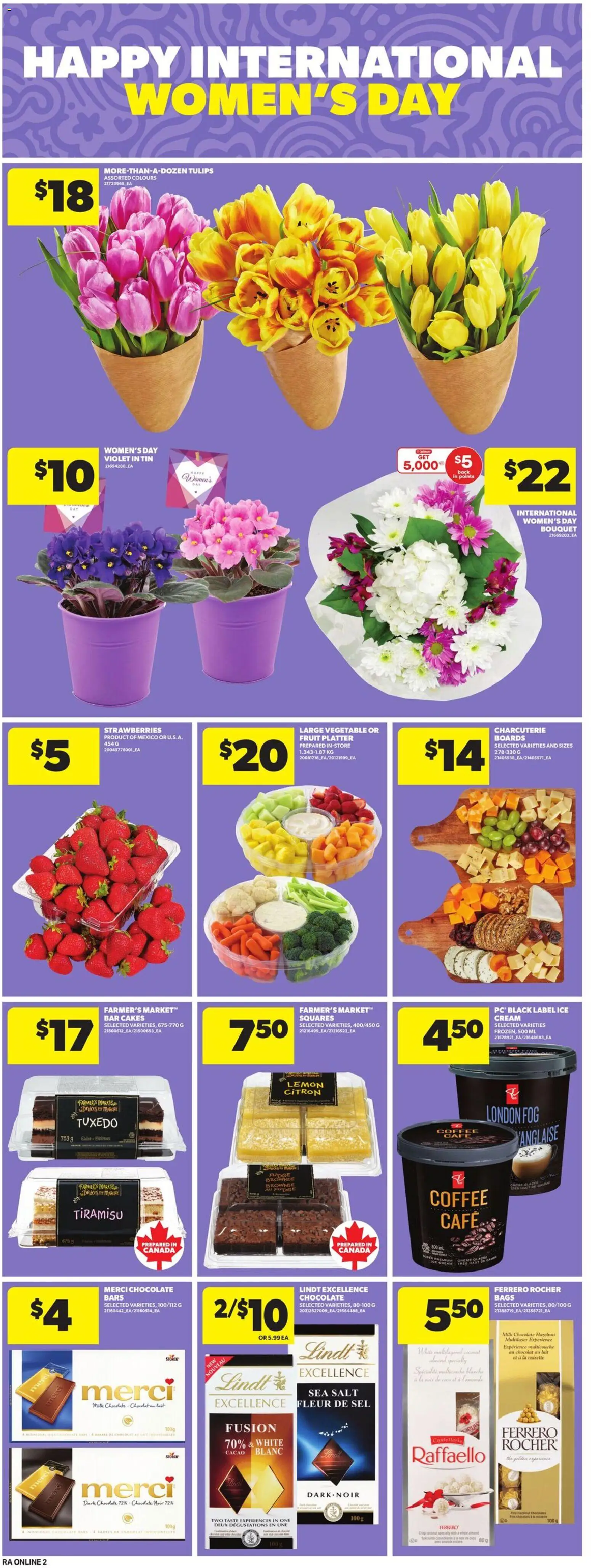 Atlantic Superstore flyer valid from 05.03.2026 | Page: 10 | Products: Strawberries, Milk, Coffee, Chocolate
