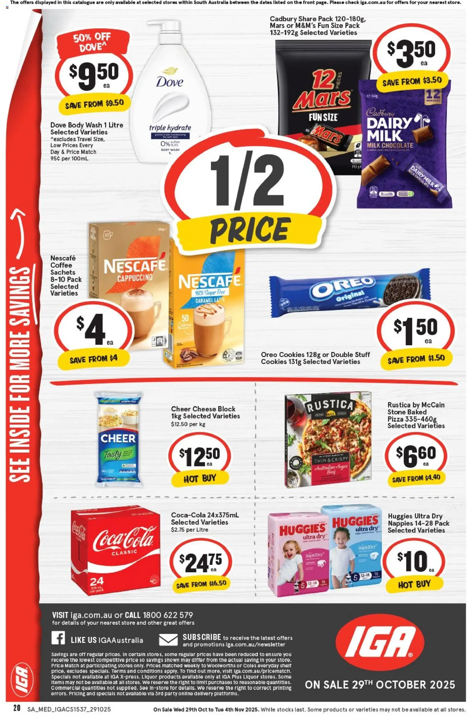 IGA catalogue - valid from 29.10.2025 | Page: 16 | Products: Milk, Cheese, Coffee, Chocolate