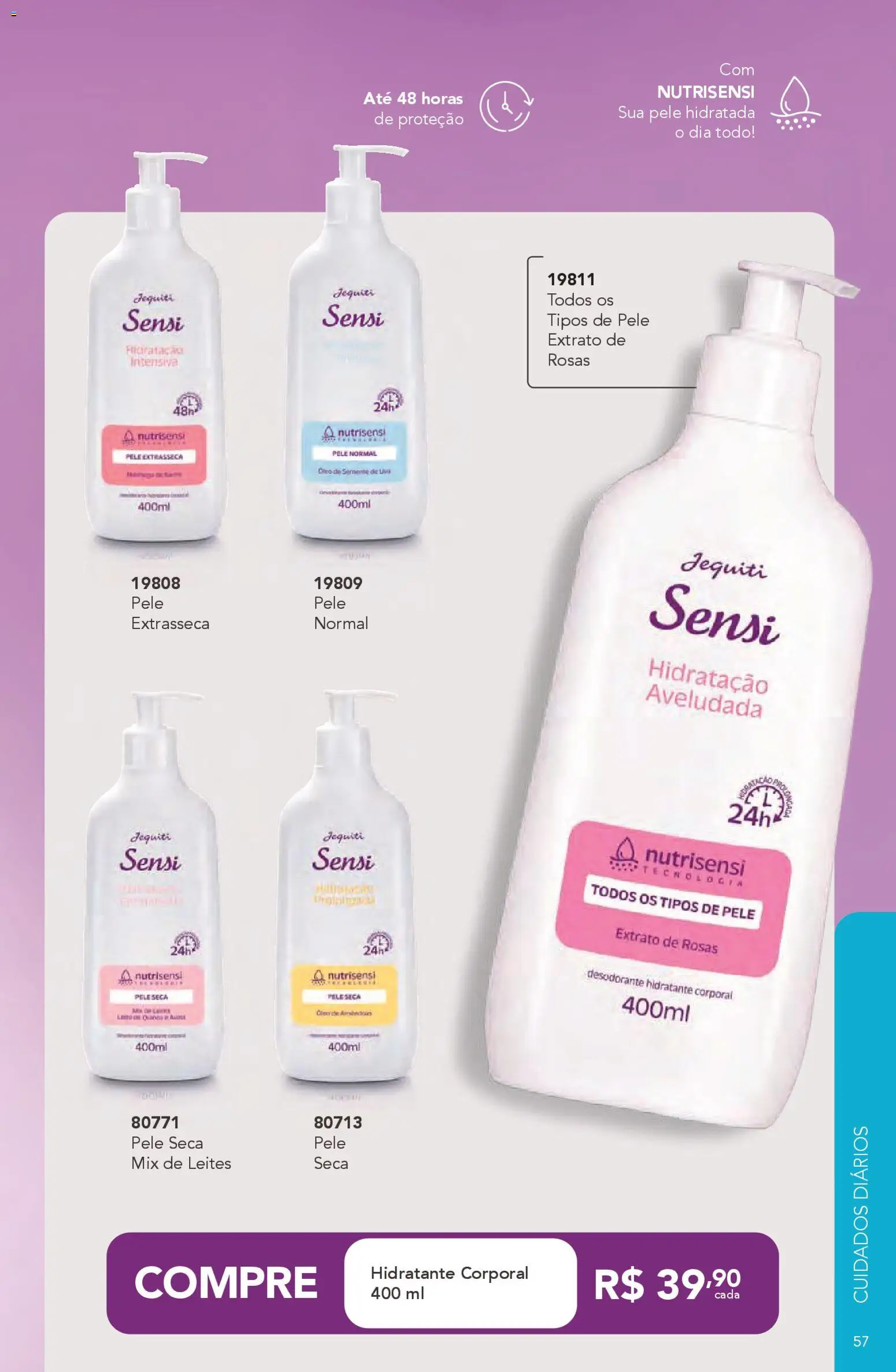 Jequiti Folheto - válido de 11.11.2025 | Página: 57 | Produtos: Hidratante corporal, Desodorante