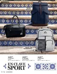 Vista previa de Andrea catálogo Primavera, nuevo folleto de la tienda, válido en México a partir del 25.01.2026 | Página: 14 | Productos: Bolso, Mochila, Maleta