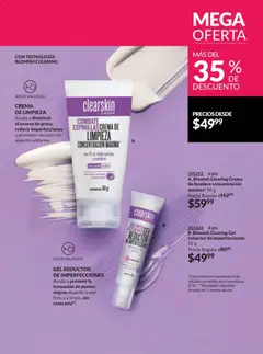Vista previa de Blemish Clearing Crema de limpieza concentración máxima, Crema de limpieza ayuda a disminuir el exceso de grasa, reducir imperfecciones y promover una piel con aspecto uniforme. Con 2% de ácido salicílico y prebiótico. Contenido neto 50 g, nuevo folleto de la tienda, válido en México a partir del 28.11.2025 | Página: 163