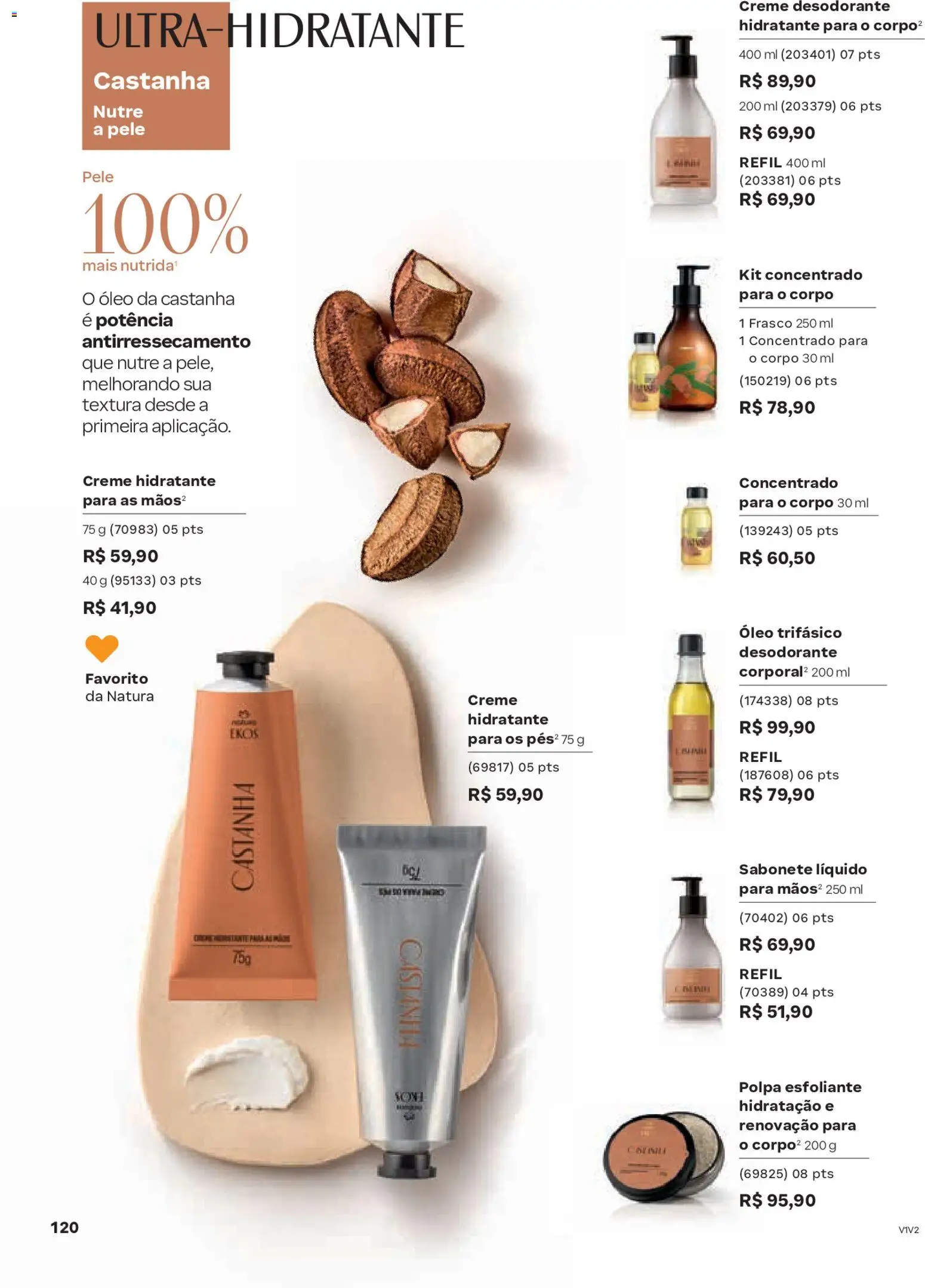 Natura Folheto - válido de 19.02.2026 | Página: 120 | Produtos: Óleo, Creme, Sabonete, Sabonete líquido