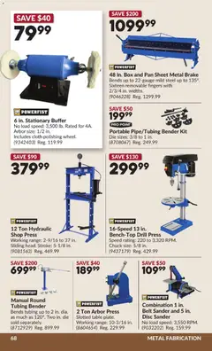 Preview of Princess Auto flyer - 2 Week Sale! from shop Princess Auto valid from 07.04.2026 | Page: 75 | Products: Belt, Table, Box