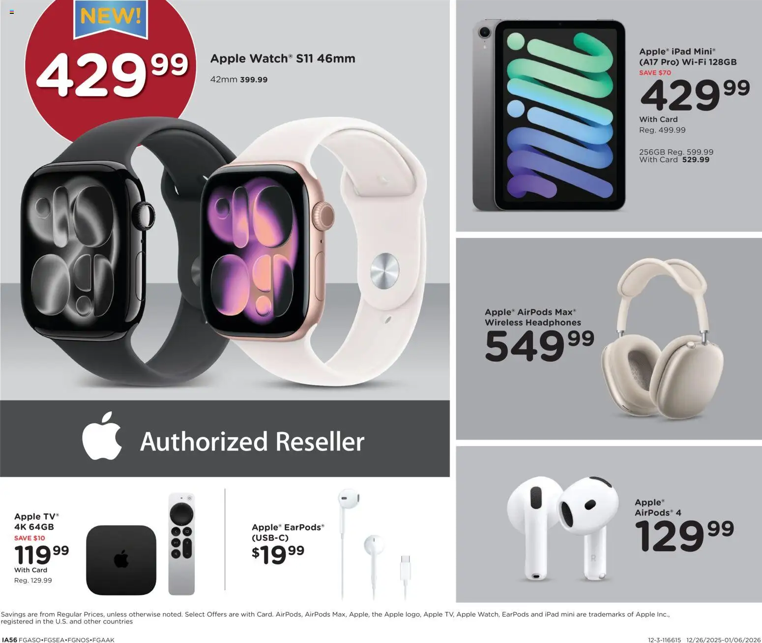 Fred Meyer Home & Apparel - valid from 26.12.2025 | Page: 5 | Products: Tv, Headphones, Ipad