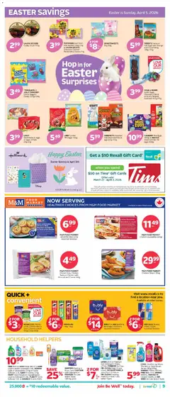 Preview of Rexall weekly flyer / circulaire from shop Rexall valid from 27.03.2026 | Page: 17 | Products: Candies, Cream, Cheese, Chicken
