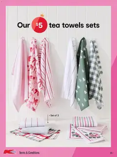 Preview of Kmart - Trees & Trends - valid from 04.12.2025 | Page: 23 | Products: Towels, Tea