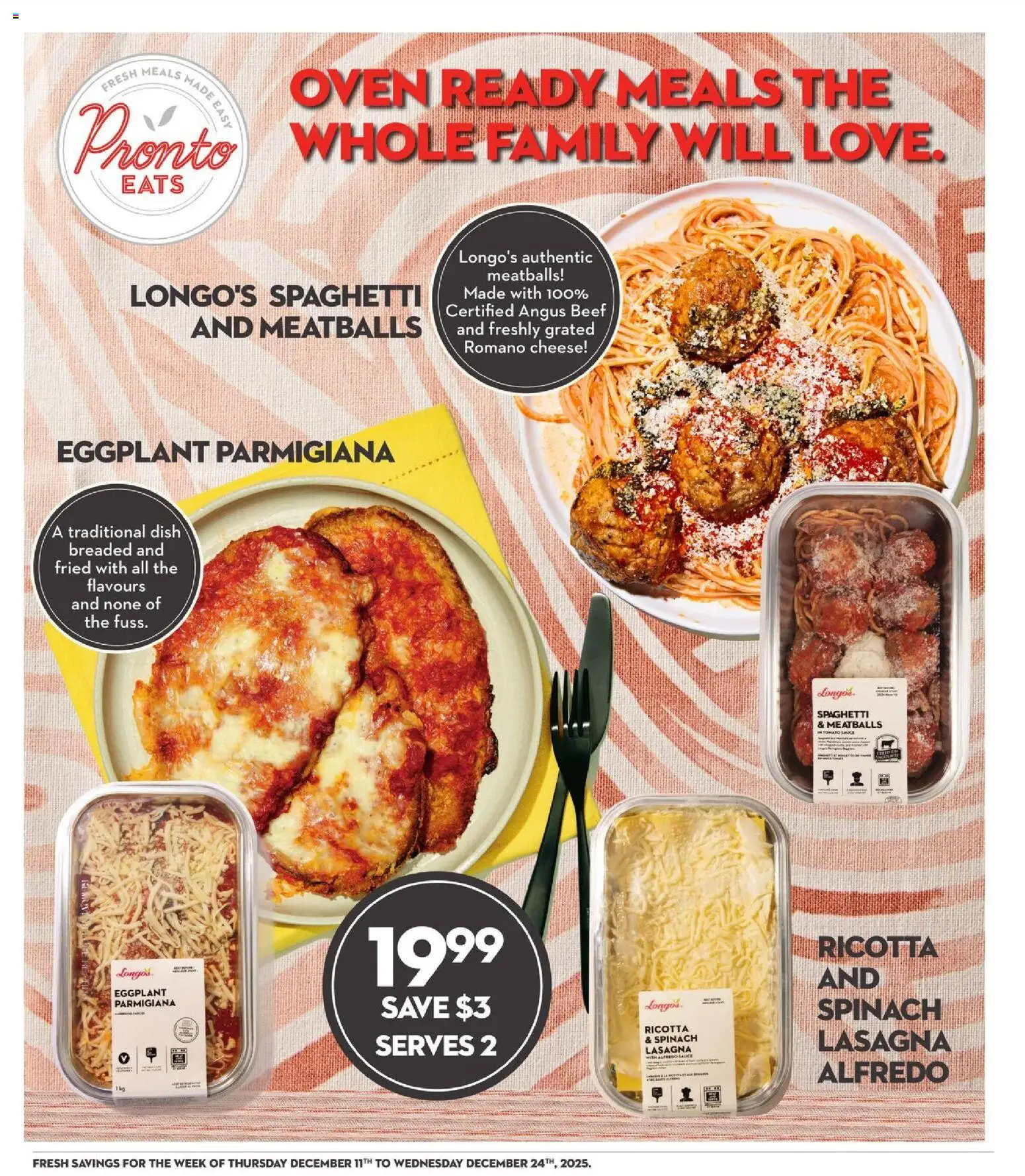 Longo's flyer valid from 11.12.2025 | Page: 16 | Products: Beef, Oven, Cheese