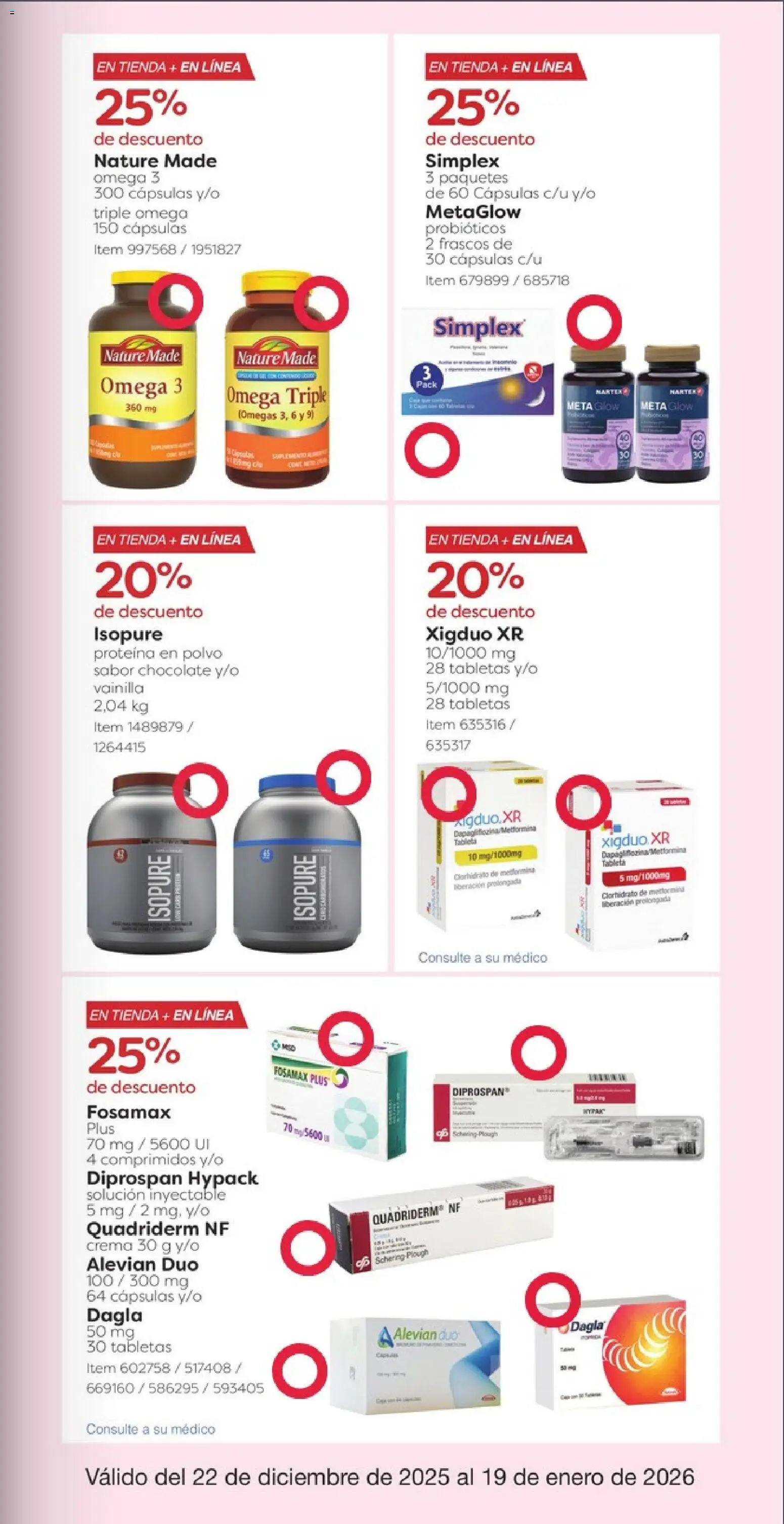 Nuevas ofertas de Costco válidas en toda la República Mexicana desde el 22.12.2025. ¡Encuentra las mejores ofertas en Costco catálogo! | Página: 37 | Productos: Crema, Chocolate, Polvo, Tableta