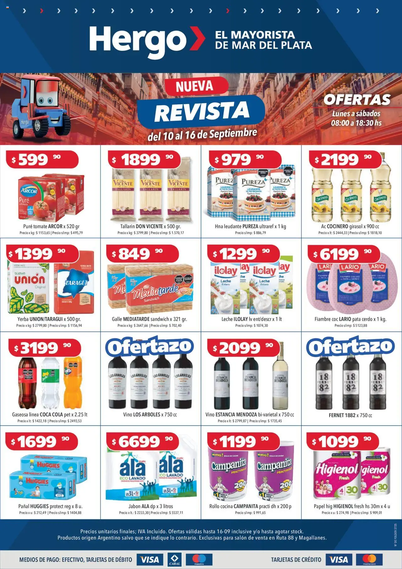 Hergo - Catálogo │ válido desde el 10.09.2025 | Página: 1 | Productos: Mate, Leche, Vino, Cerdo
