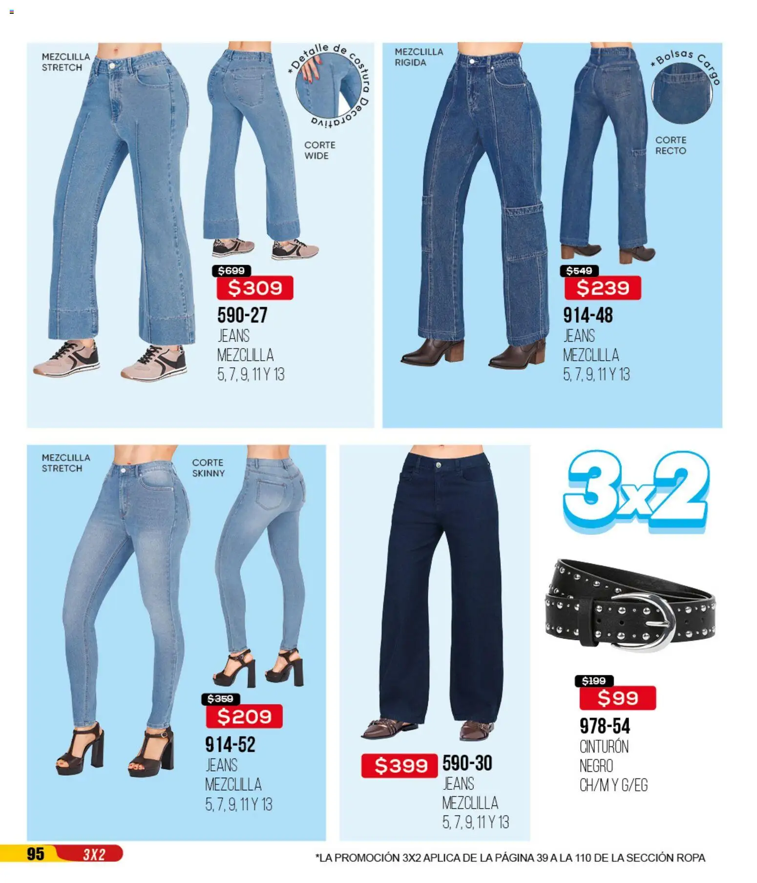 Nuevas ofertas de Cklass válidas en toda la República Mexicana desde el 14.04.2026. ¡Encuentra las mejores ofertas en Cklass catálogo 3X2 Digital Ropa! | Página: 96 | Productos: Cinturón, Ropa