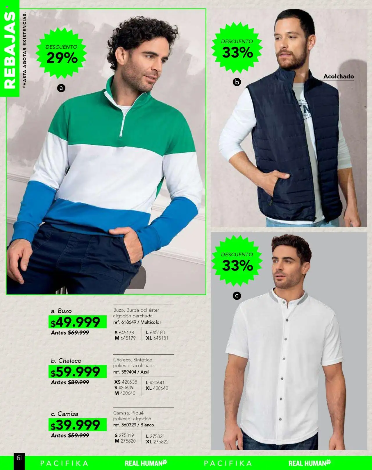 Pacifika revista - valida desde el 01.08.2025 | Página: 235 | Productos: Algodón, Buzo, Camisa, Chaleco