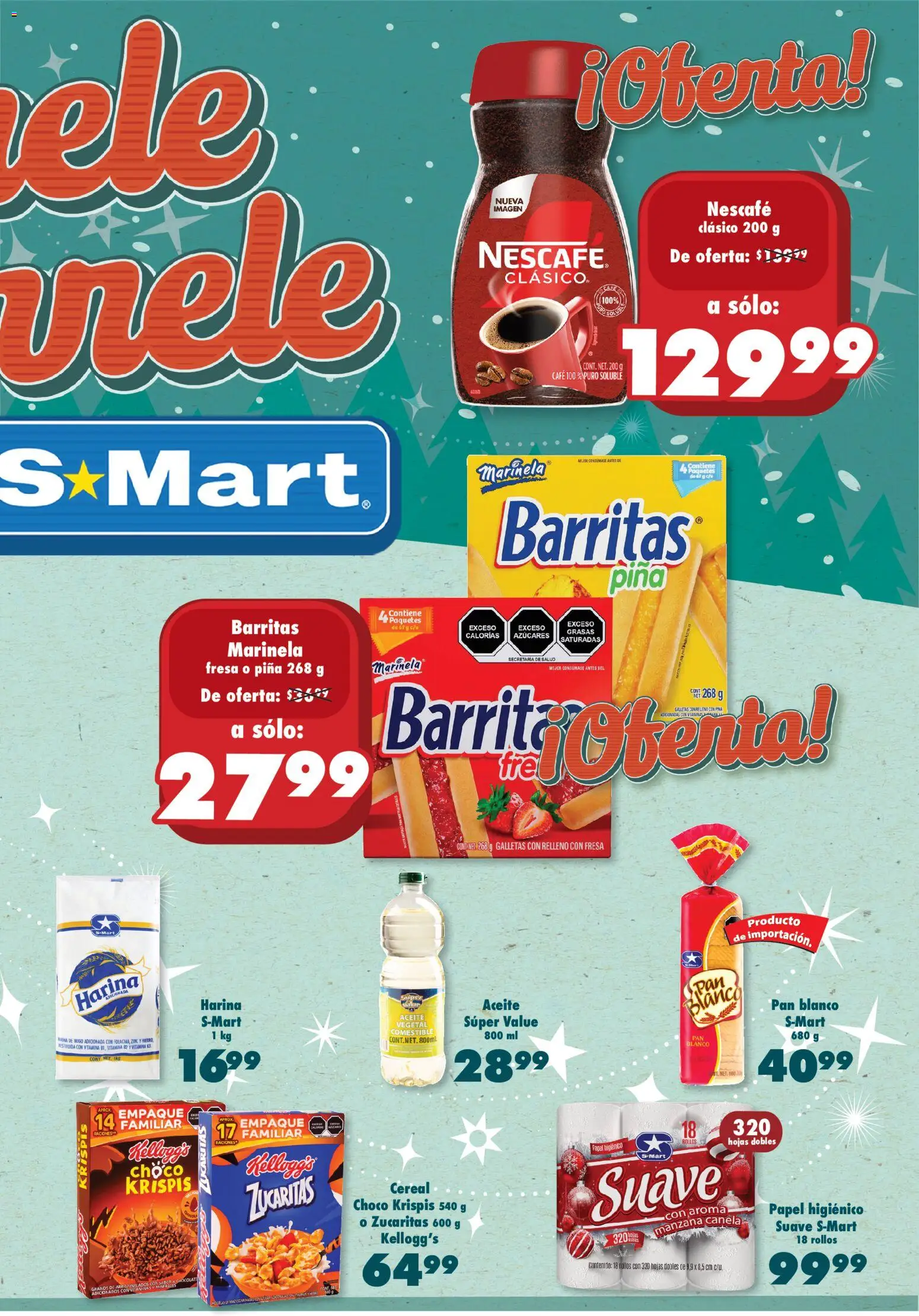 Nuevas ofertas de S-Mart válidas en toda la República Mexicana desde el 21.11.2025. ¡Encuentra las mejores ofertas en S-Mart folleto Juárez! | Página: 3 | Productos: Fresa, Aceite, Galletas, Papel higiénico
