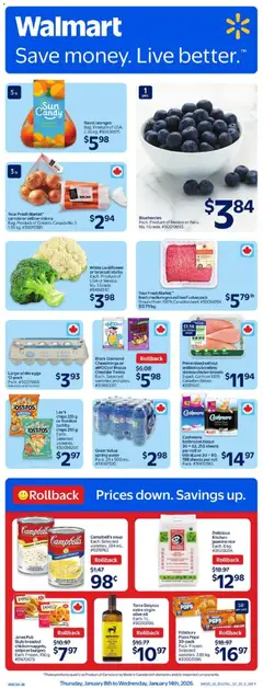 Preview of Walmart weekly flyer from shop Walmart valid from 08.01.2026