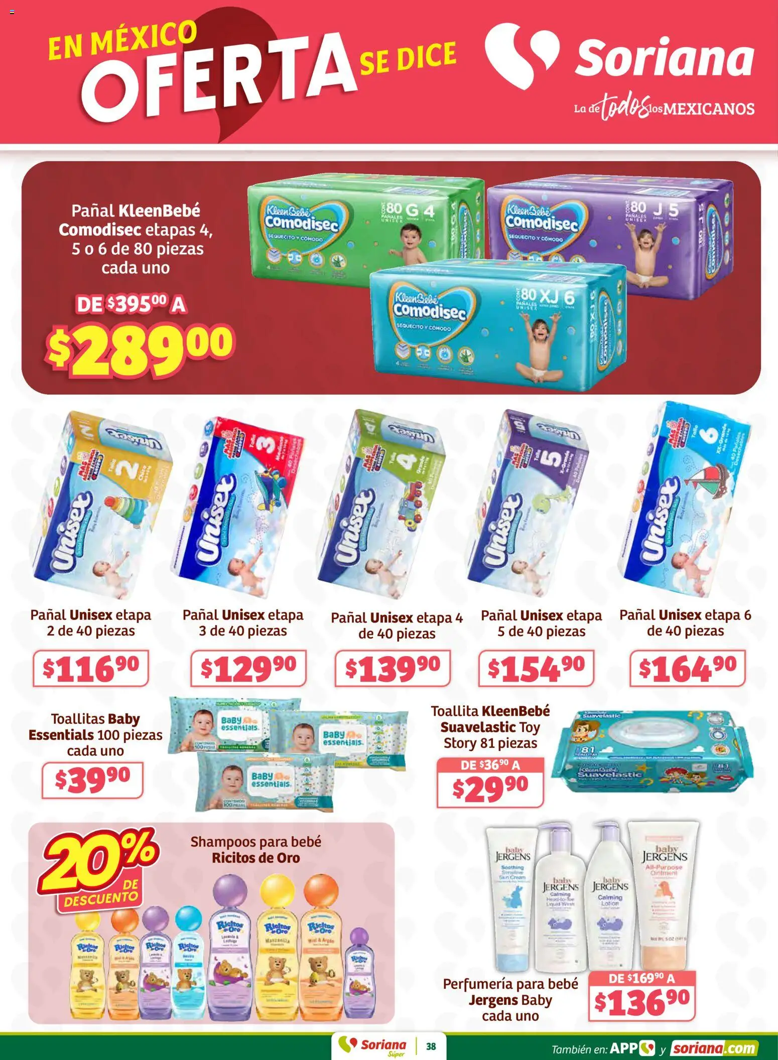 Nuevas ofertas de Soriana válidas en toda la República Mexicana desde el 27.02.2026. ¡Encuentra las mejores ofertas en Soriana Preciazazaso Súper: Frontera Chia, Q. Roo! | Página: 38 | Productos: Pañales