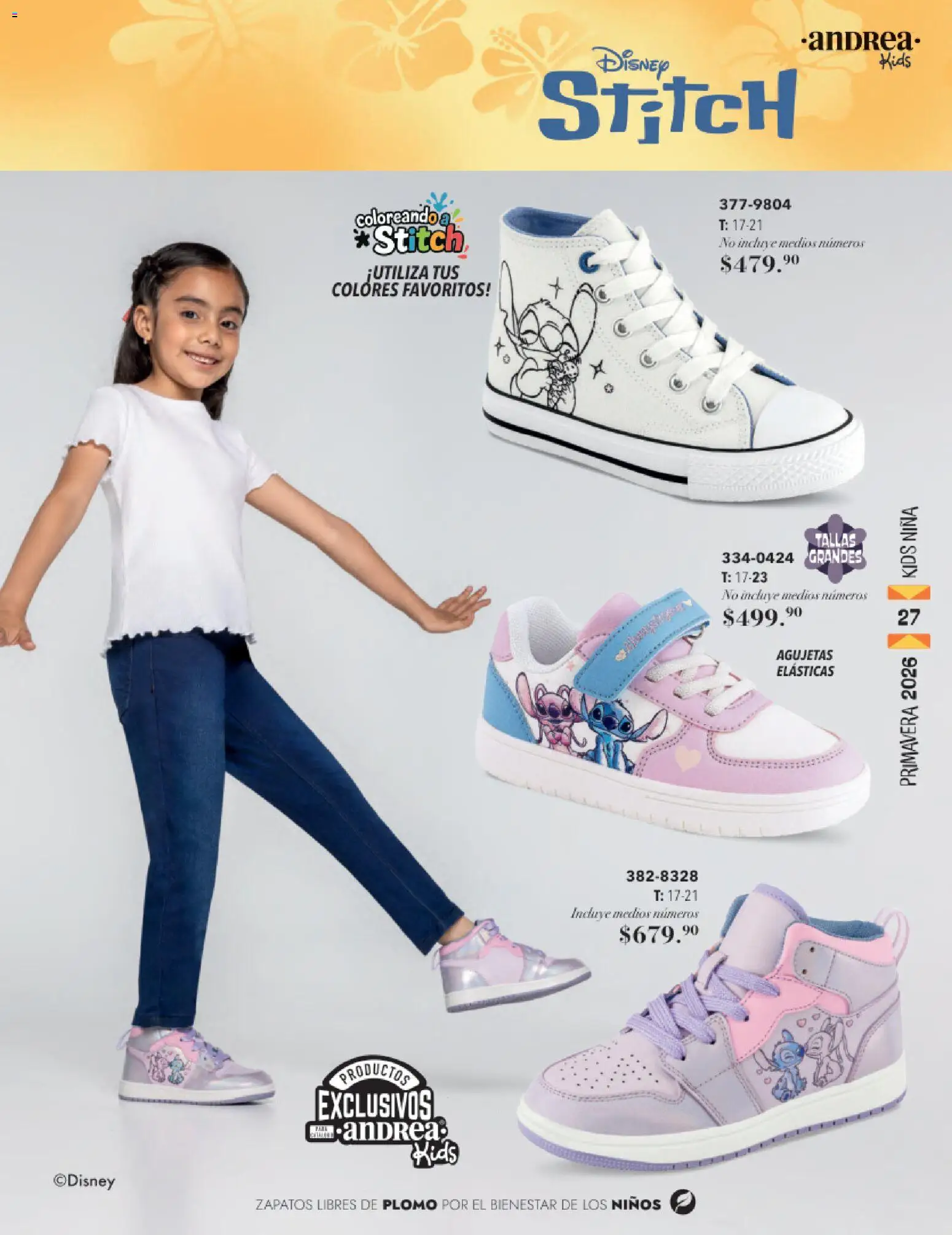 Nuevas ofertas de Andrea válidas en toda la República Mexicana desde el 25.01.2026. ¡Encuentra las mejores ofertas en Andrea catálogo Infantil! | Página: 27 | Productos: Zapatos