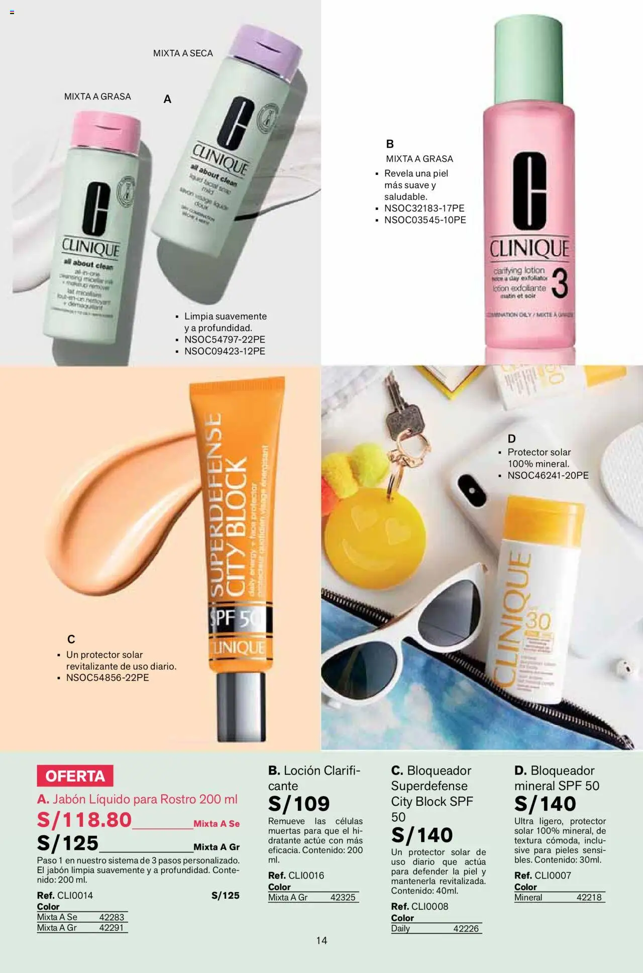Catálogo Leonisa válido desde 22.08.2025 | Página: 14 | Productos: Exfoliante, Protector solar, Jabón